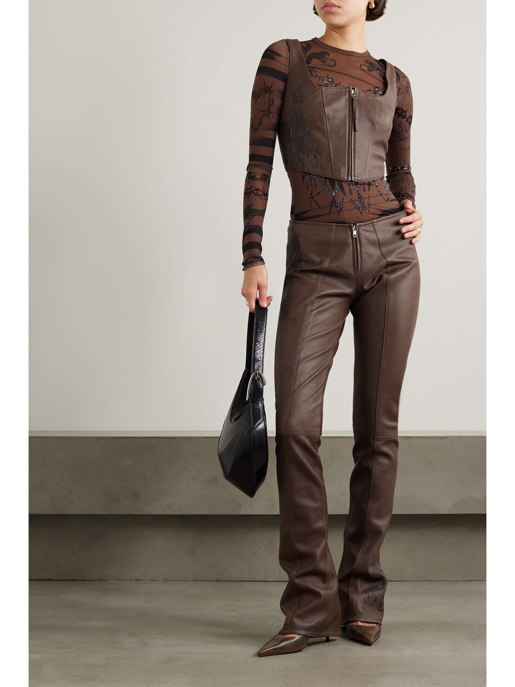 la peau de gem Pants (Other) Brown 36(Approx. S