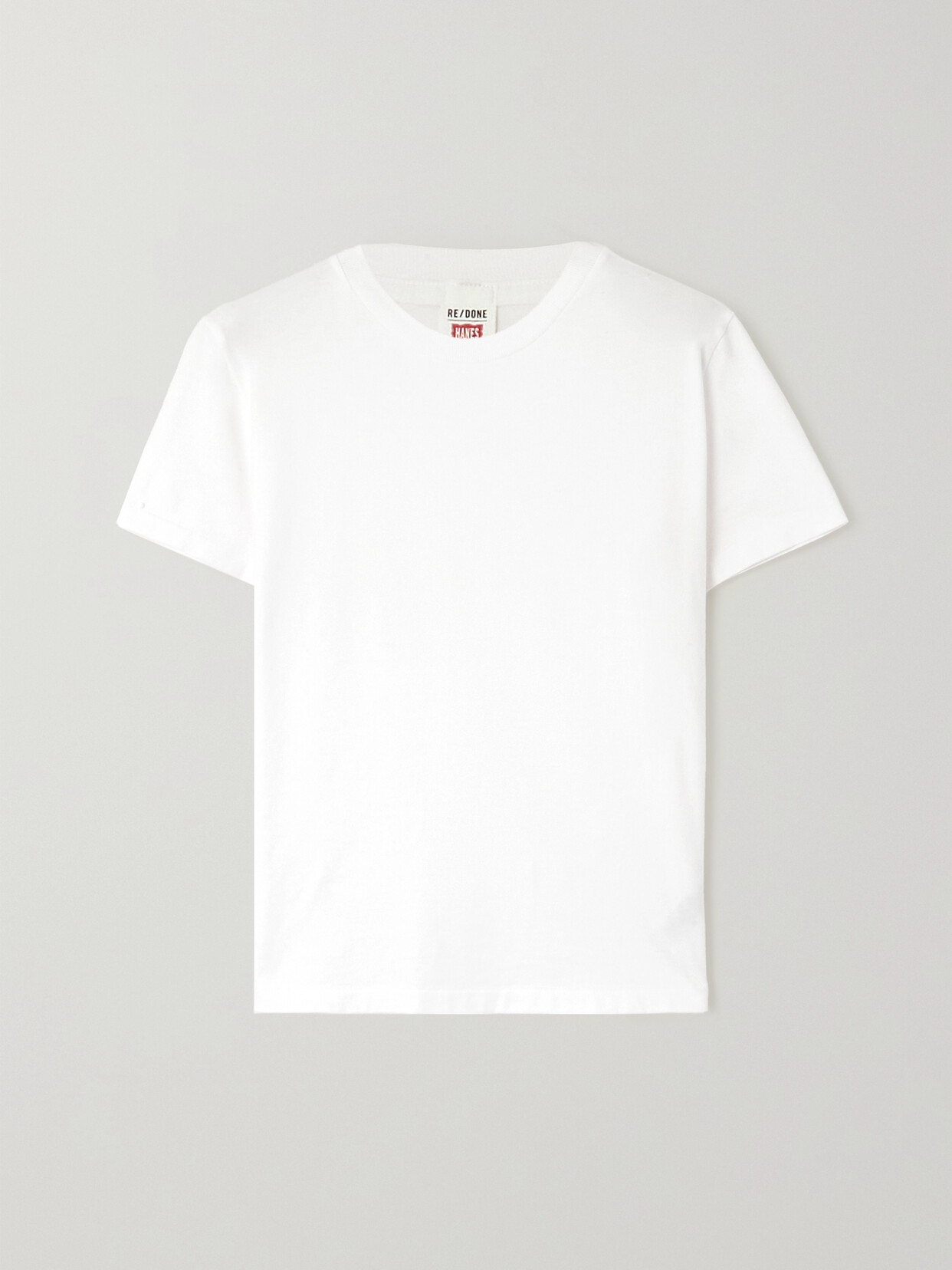 Re/done Recycled Cotton-jersey T-shirt In White