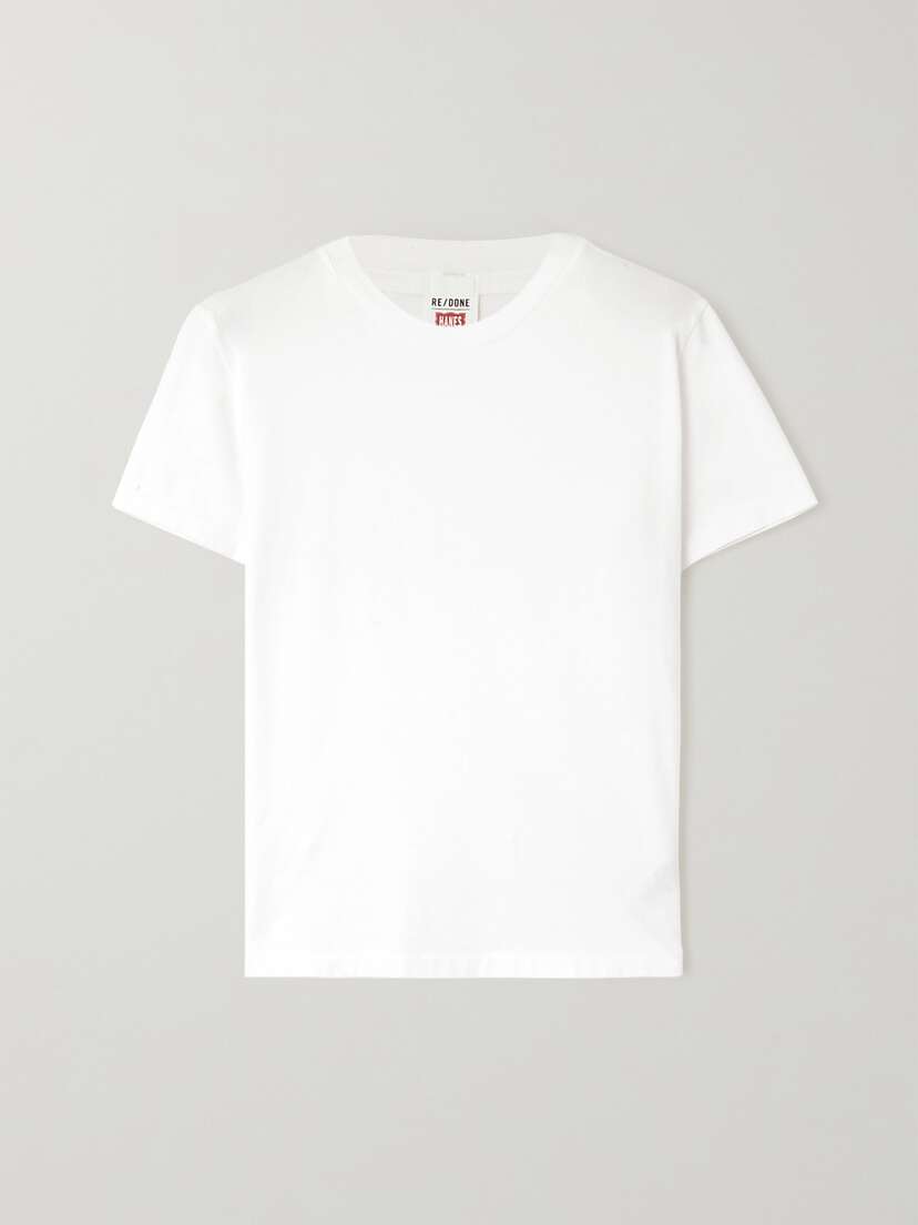RE/DONE Recycled Cotton-jersey T-shirt - x small