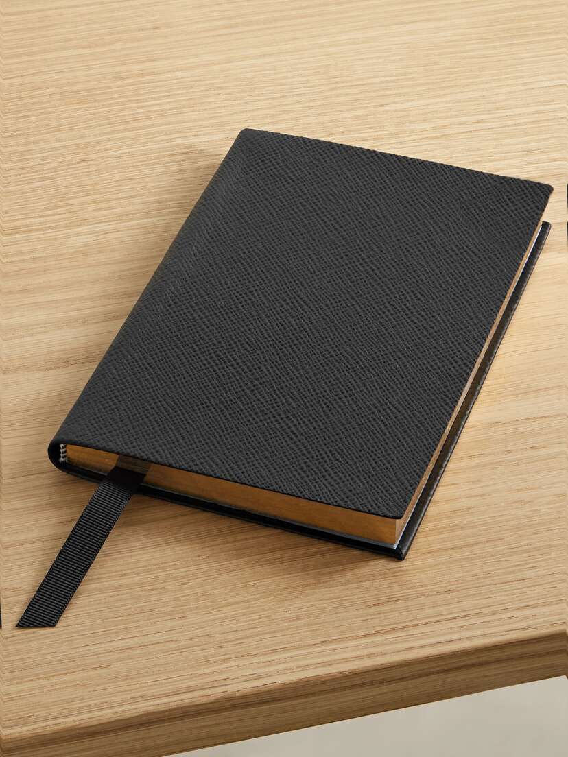Smythson Chelsea Textured-leather Notebook