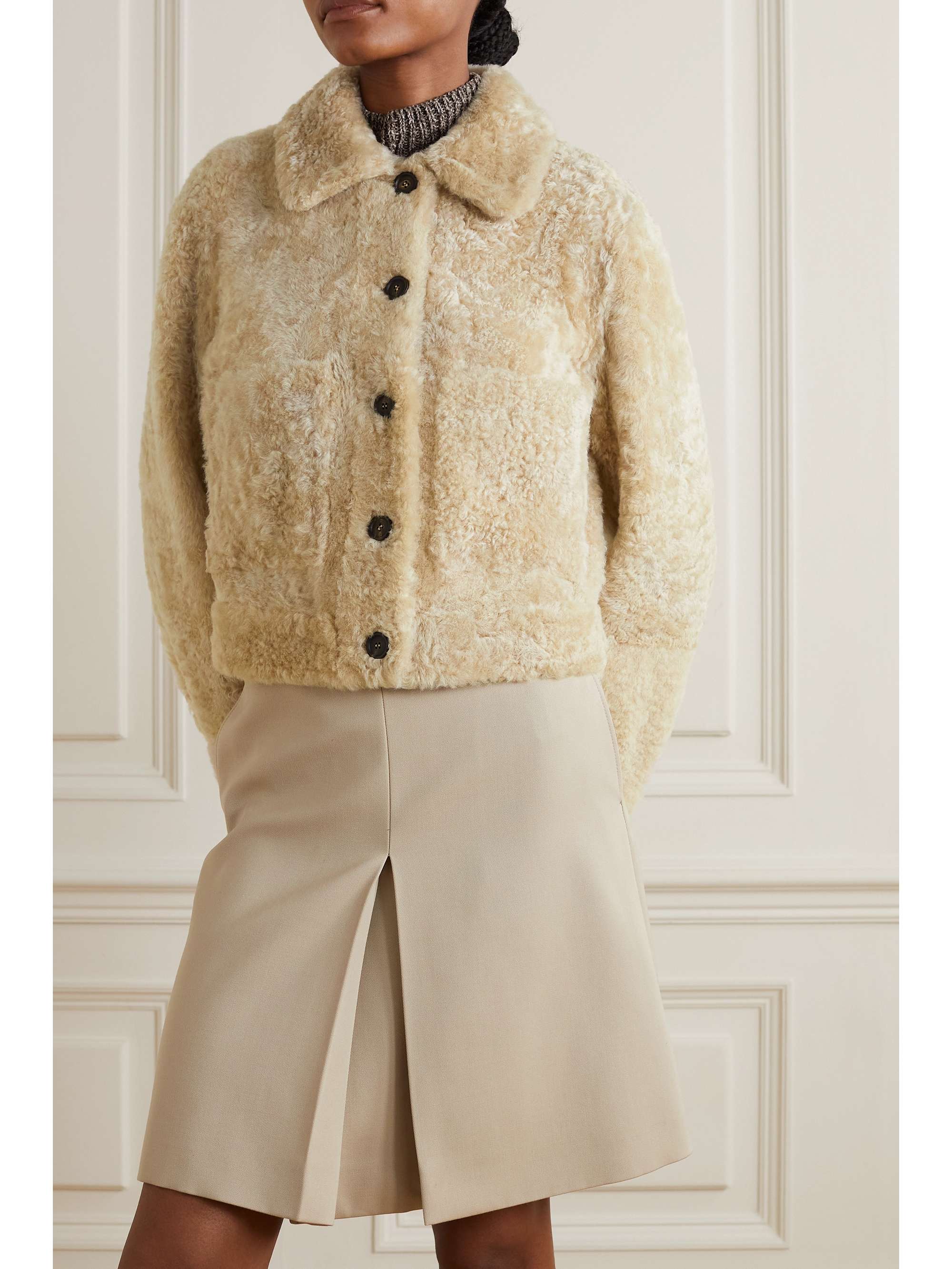 BRUNELLO CUCINELLI Reversible faux shearling jacket | NET-A-PORTER