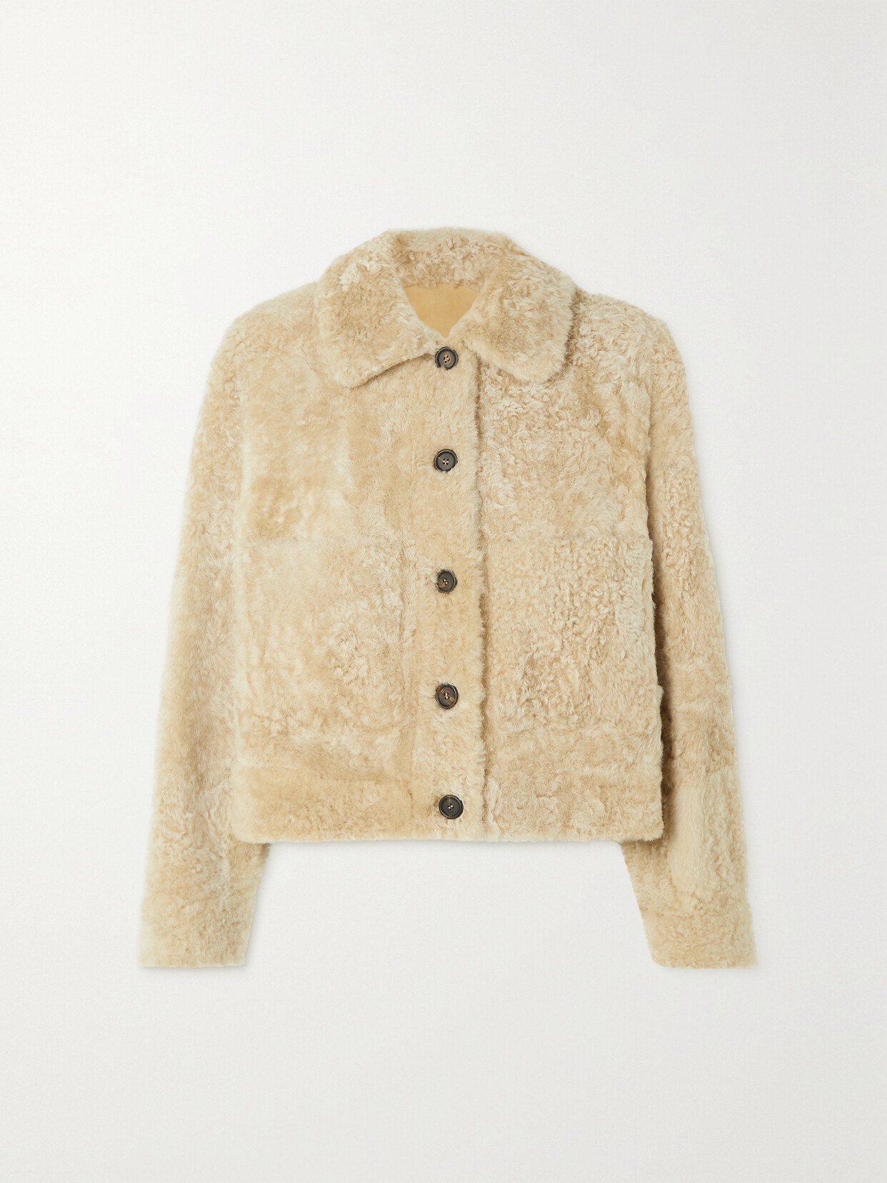 Brunello Cucinelli Shearling Jacket In C9786 Caramel