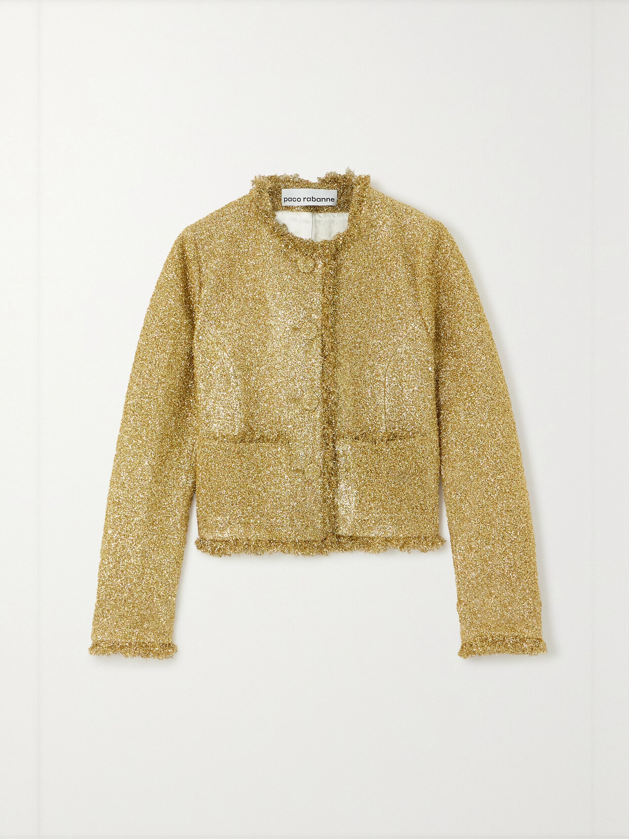 Rabanne Metallic Bouclé Jacket - Gold