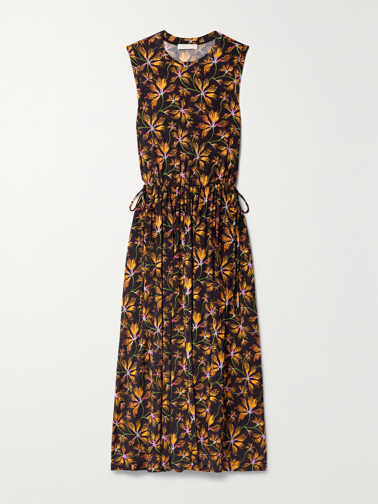 Ulla Johnson Clea Floral-print Stretch-jersey Midi Dress - Multi