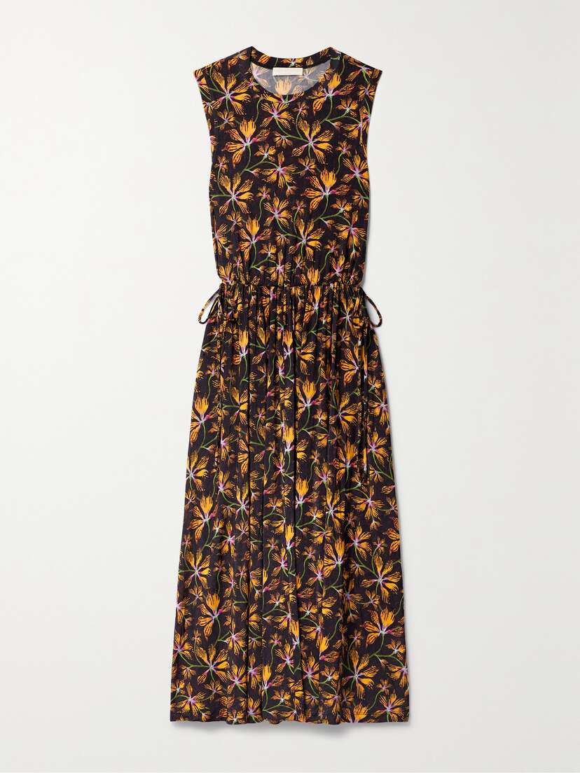 Ulla Johnson Clea Floral-print Stretch-jersey Midi Dress