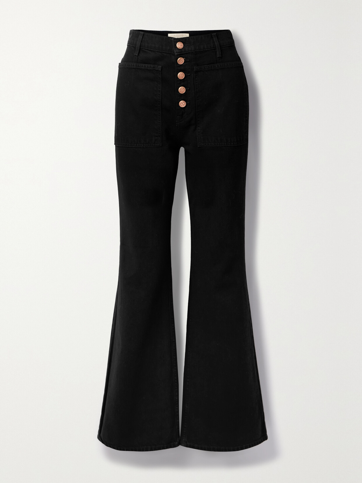 Ulla Johnson - The Lou High-rise Flared Jeans - Black