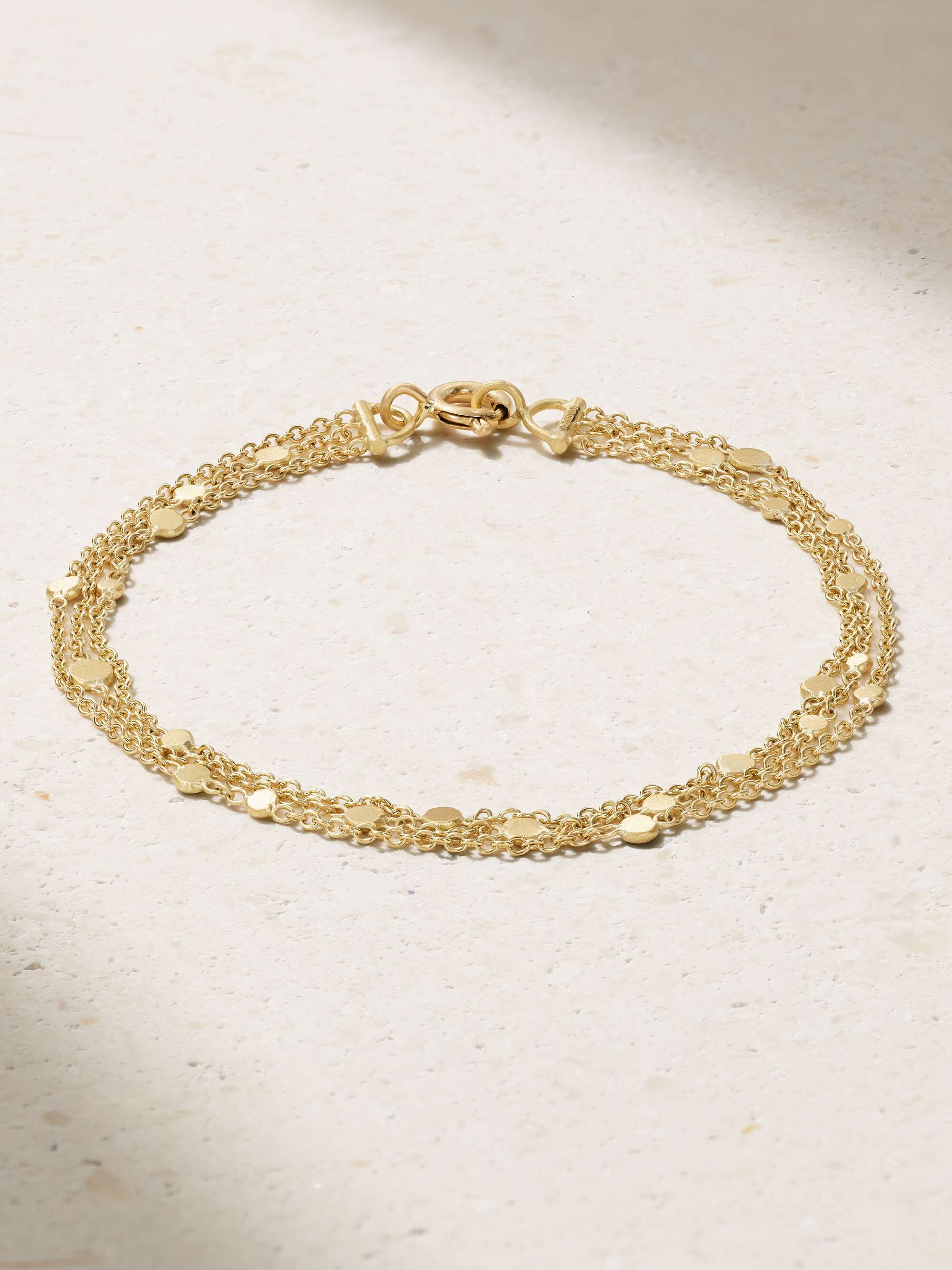18 karat on sale gold plated bracelet