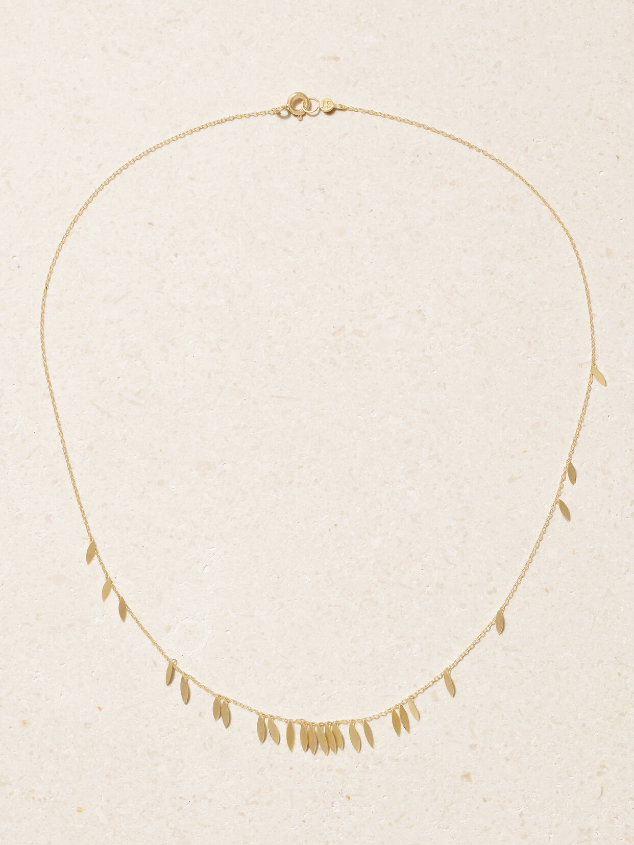 Sia Taylor Scattered Leaf 18-karat Gold Necklace