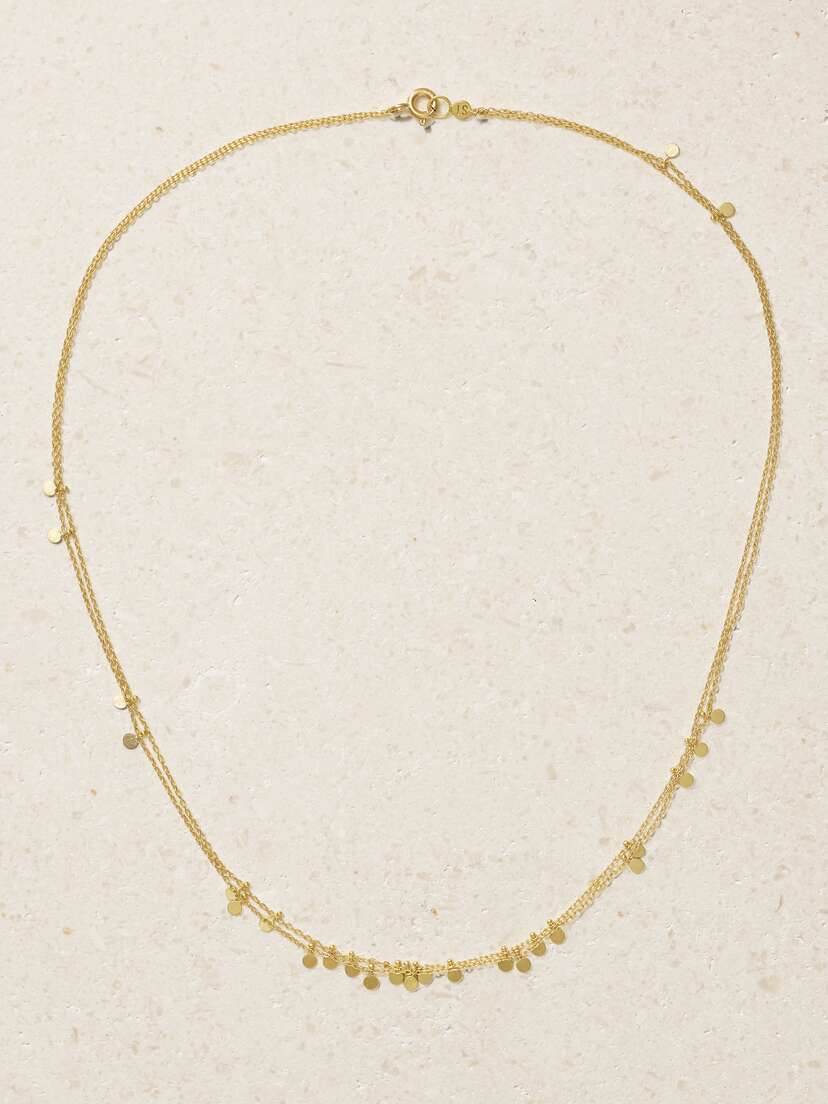 Sia Taylor Tiny Dots 18-karat Gold Necklace