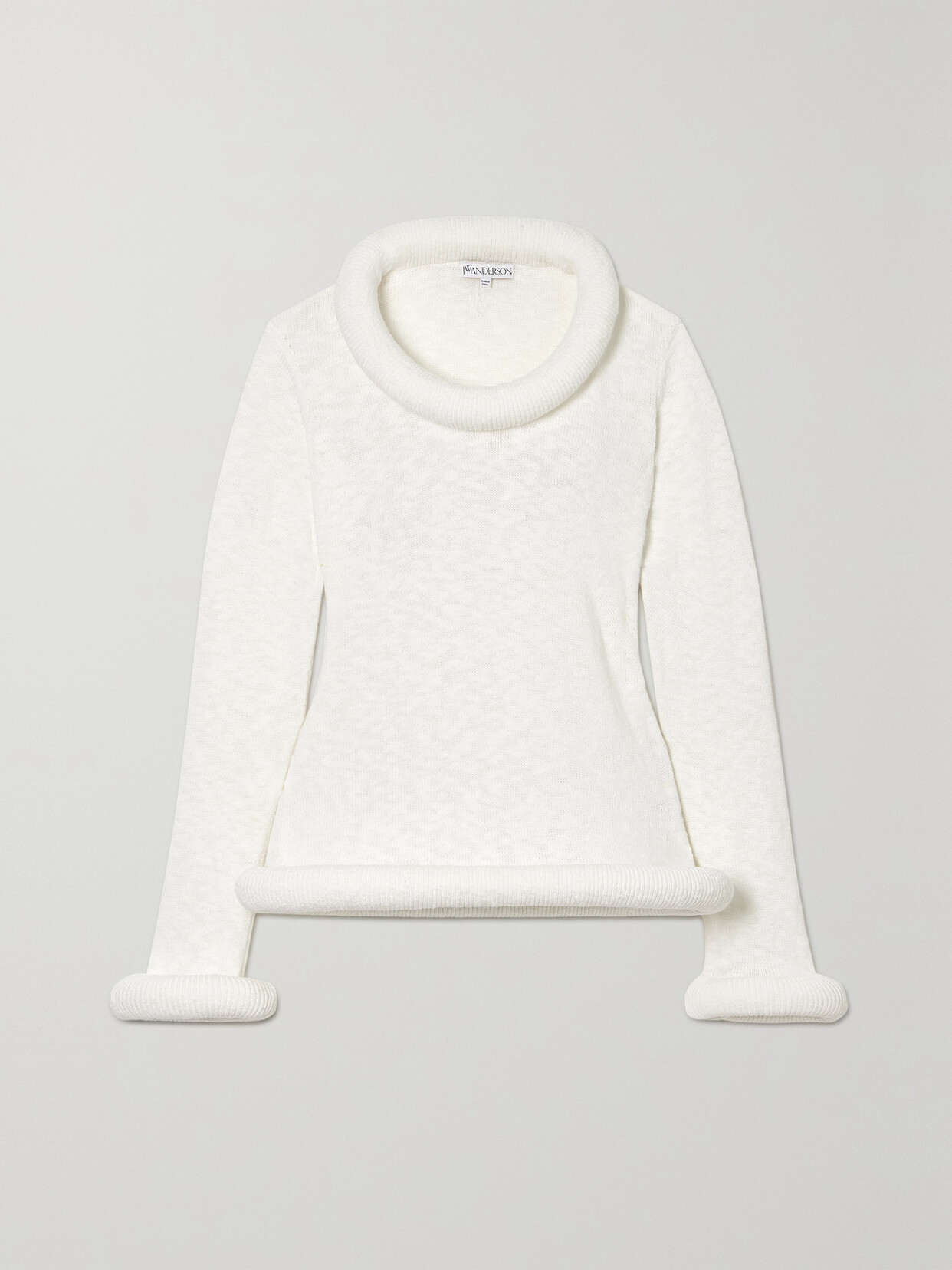 JW Anderson - Bumper-trim Cotton Sweater - White