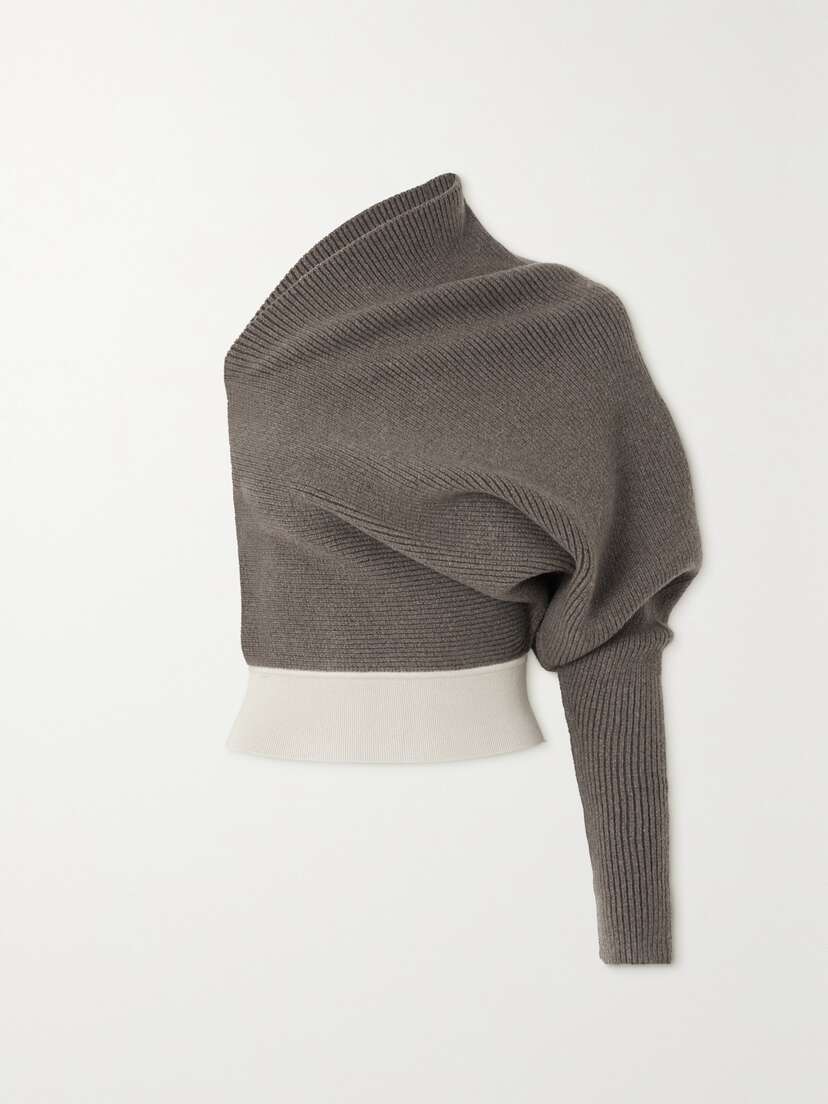 Rick Owens One-shoulder Cashmere-blend Top - x large