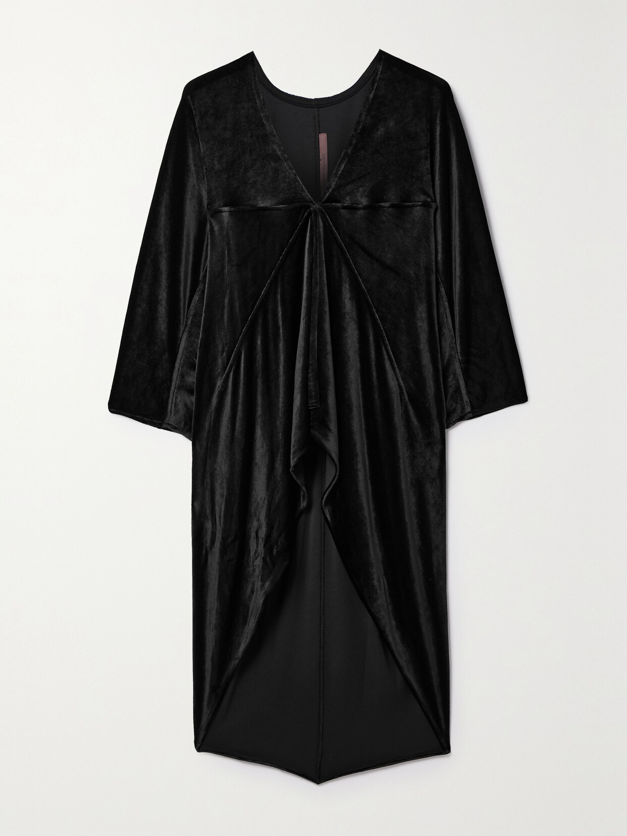 Rick Owens - Em Draped Velvet Top - Black