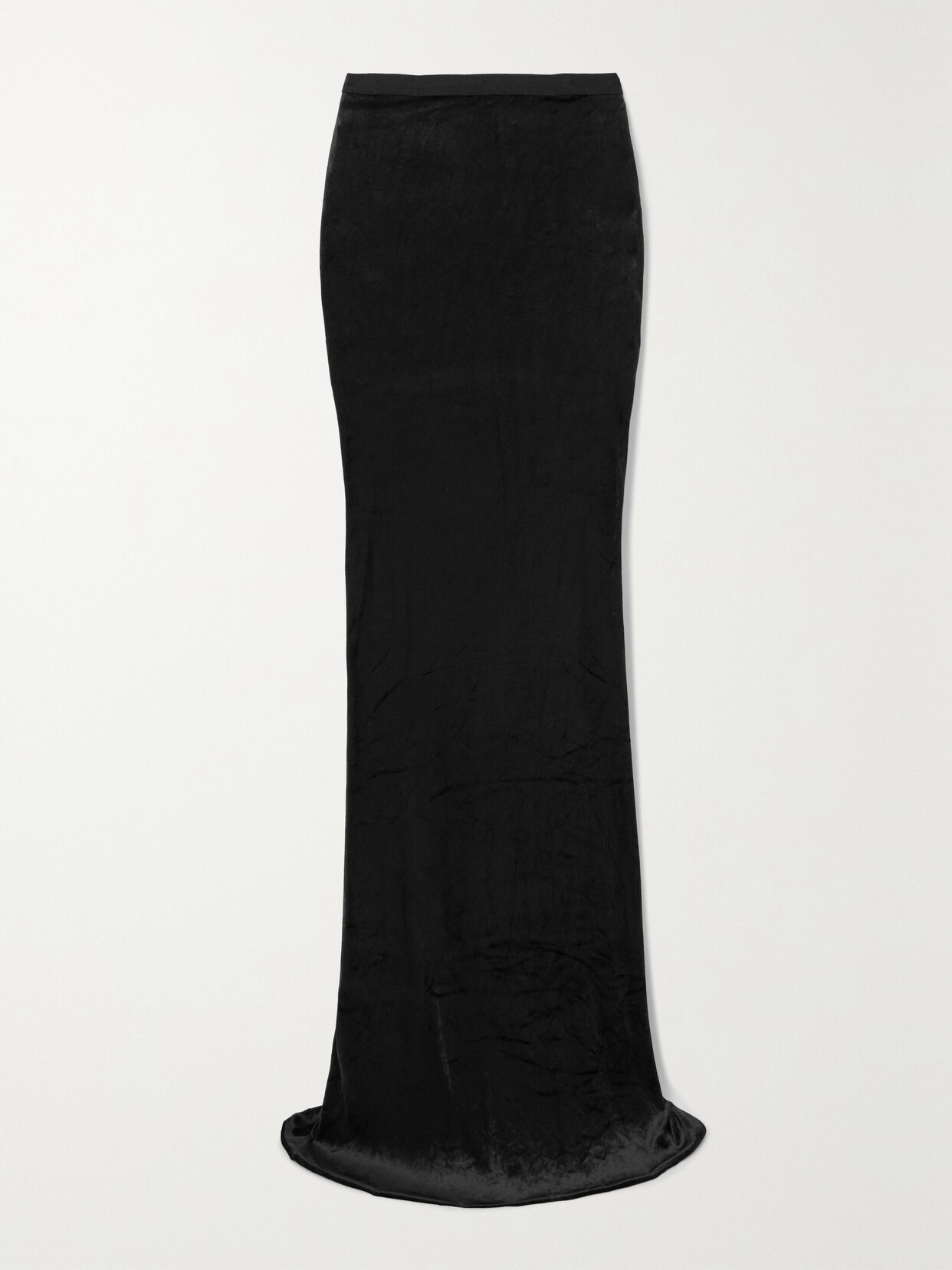 Rick Owens - Velvet Maxi Skirt - Black