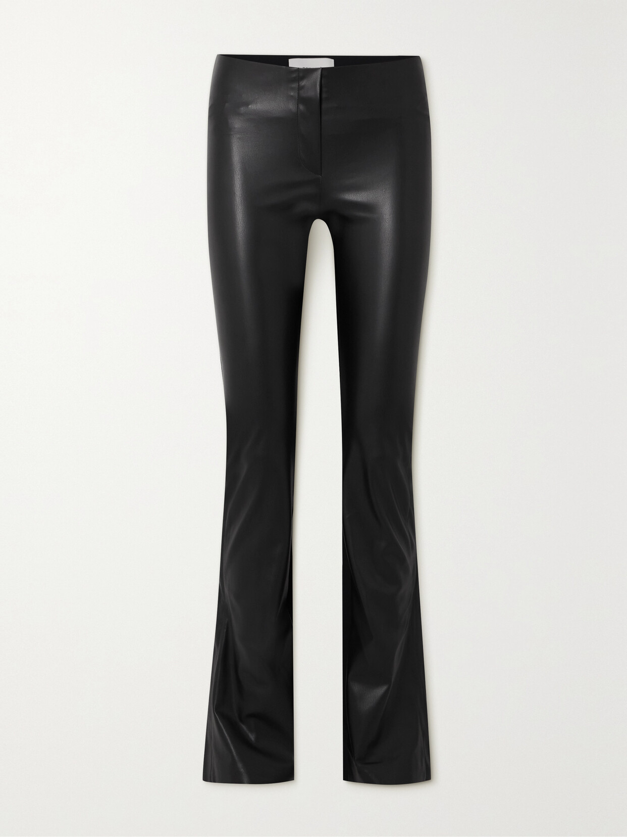 Coperni Paneled Faux Leather And Jersey Flared Pants