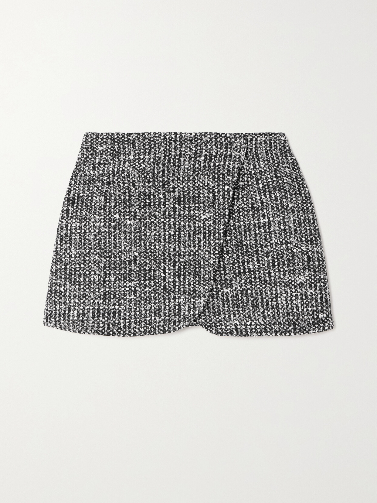 Coperni - Bouclé Mini Wrap Skirt - Black