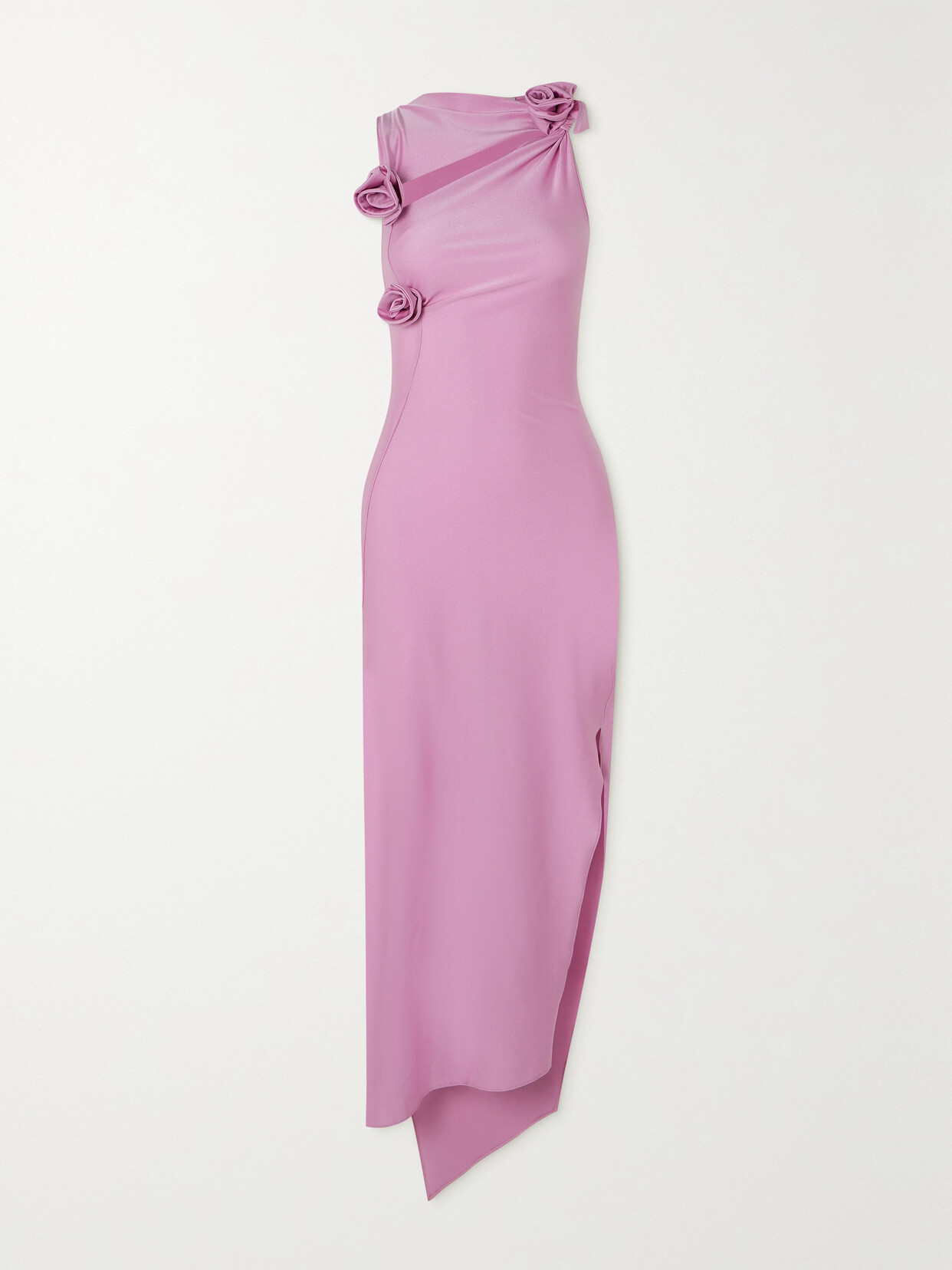 COPERNI ASYMMETRIC APPLIQUÉD CUTOUT STRETCH-JERSEY GOWN