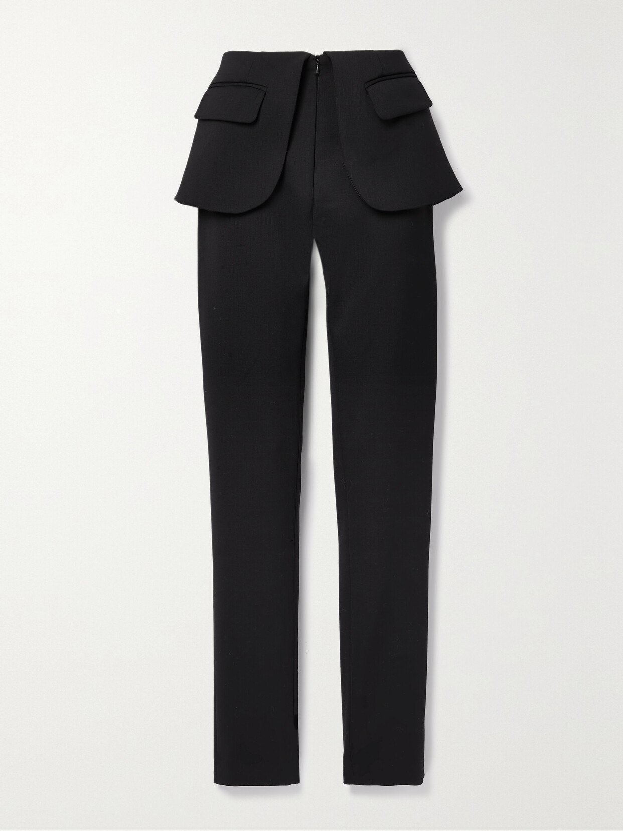 Coperni - Layered Twill Skinny-leg Pants - Black