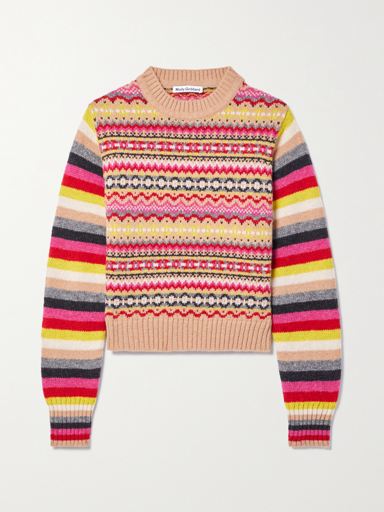 MOLLY GODDARD CHARLIE FAIR ISLE WOOL SWEATER