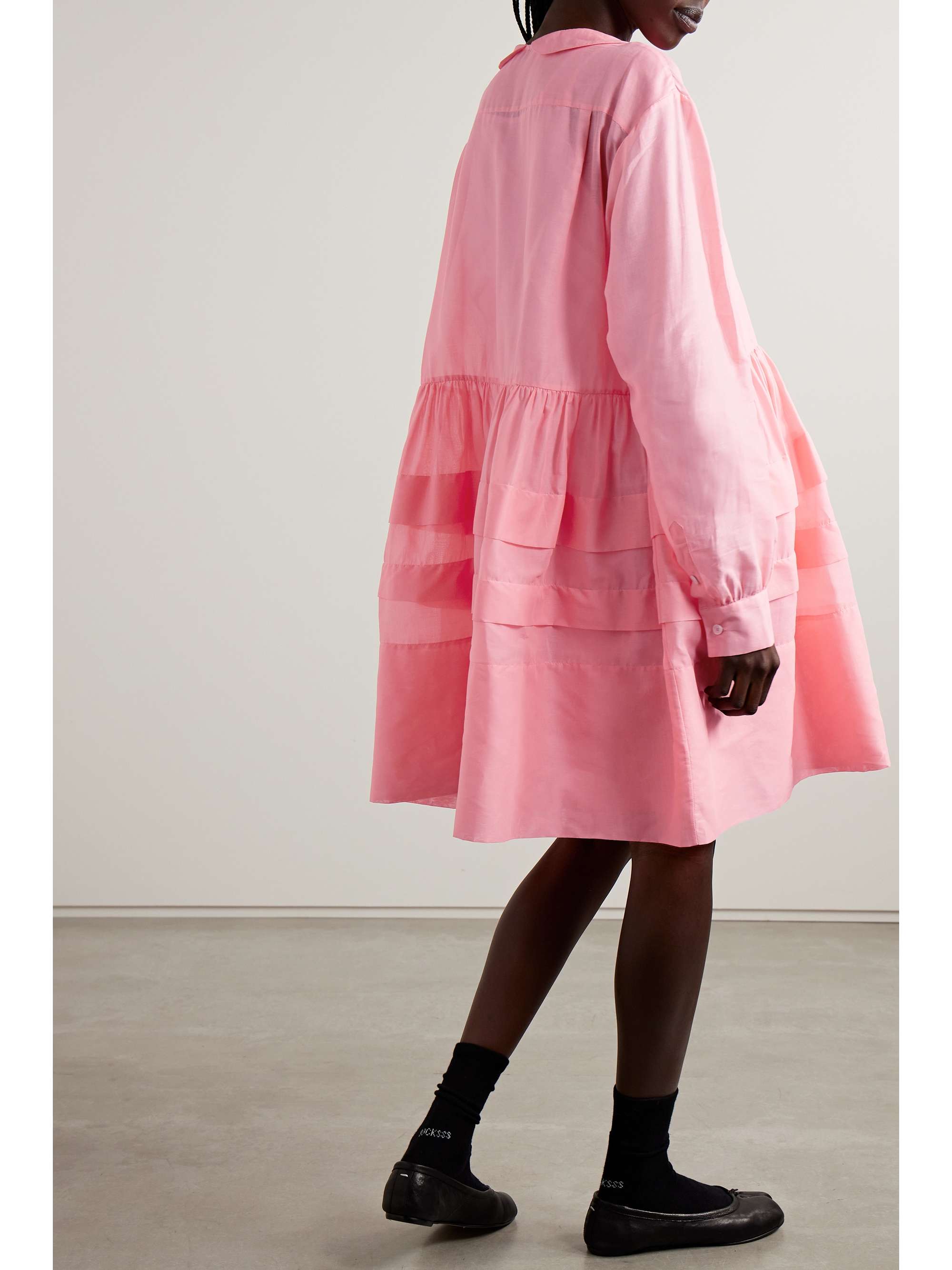 MOLLY GODDARD Phoebe tiered cotton mini dress NETAPORTER