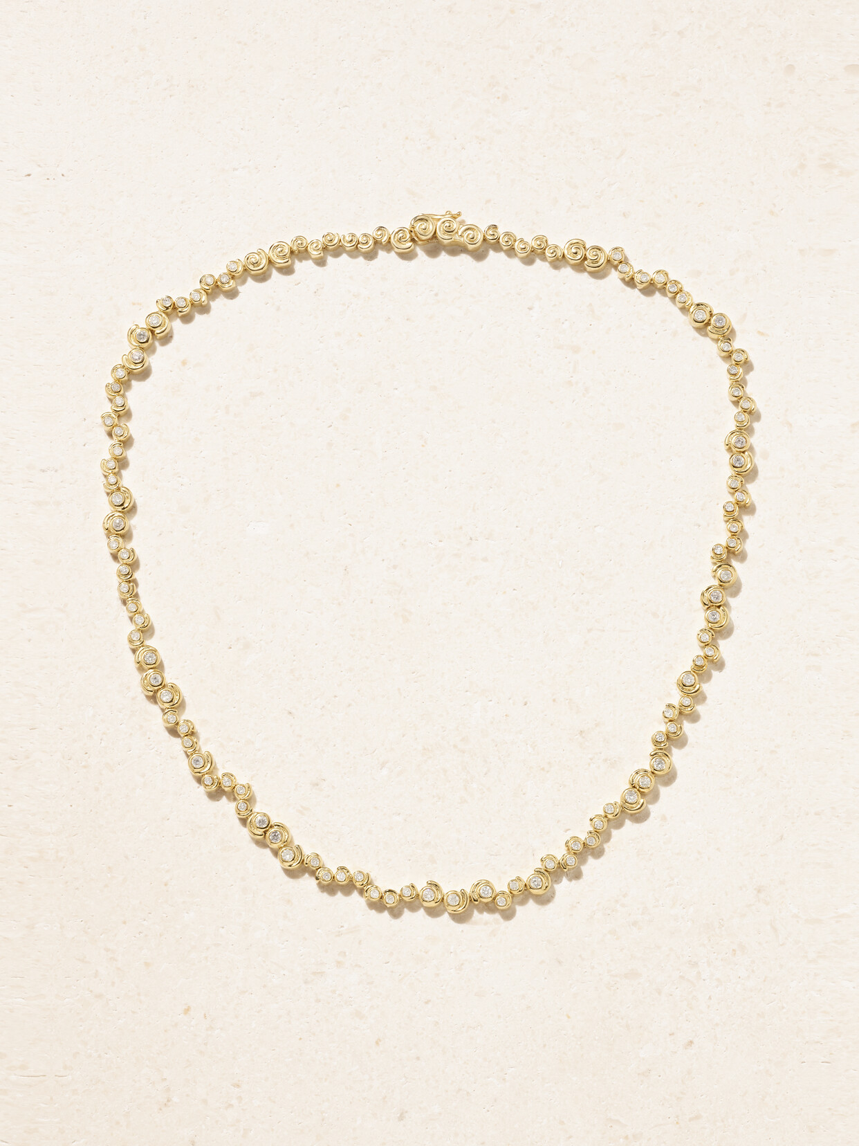 Yvonne Léon - Rivière Escargot 9-karat Gold Diamond Necklace - One size