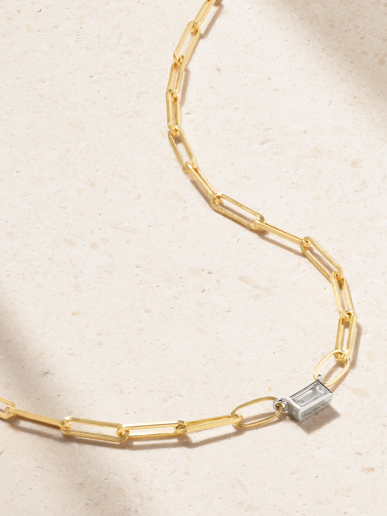 Yvonne Léon 18-karat Yellow And White Gold Diamond Necklace