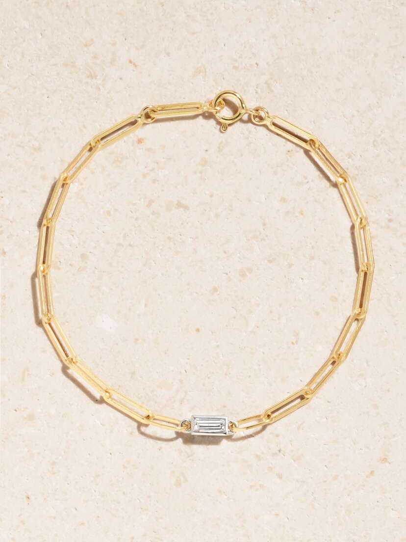 Yvonne Léon 18-karat Yellow And White Gold Diamond Bracelet