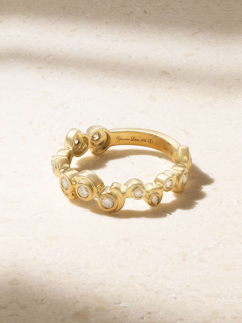 Yvonne Léon Alliance Escargot 9-karat Gold Diamond Ring