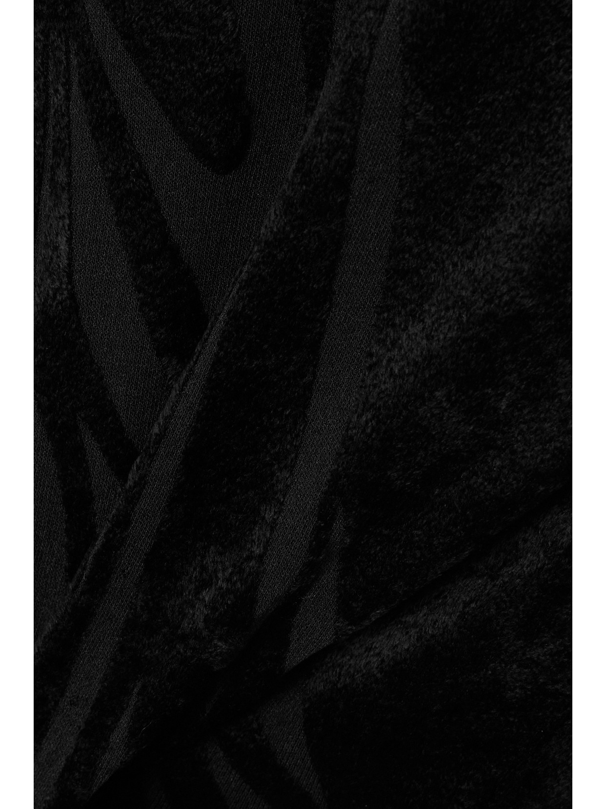 Mugler Chenille Turtleneck Mini Dress In Black