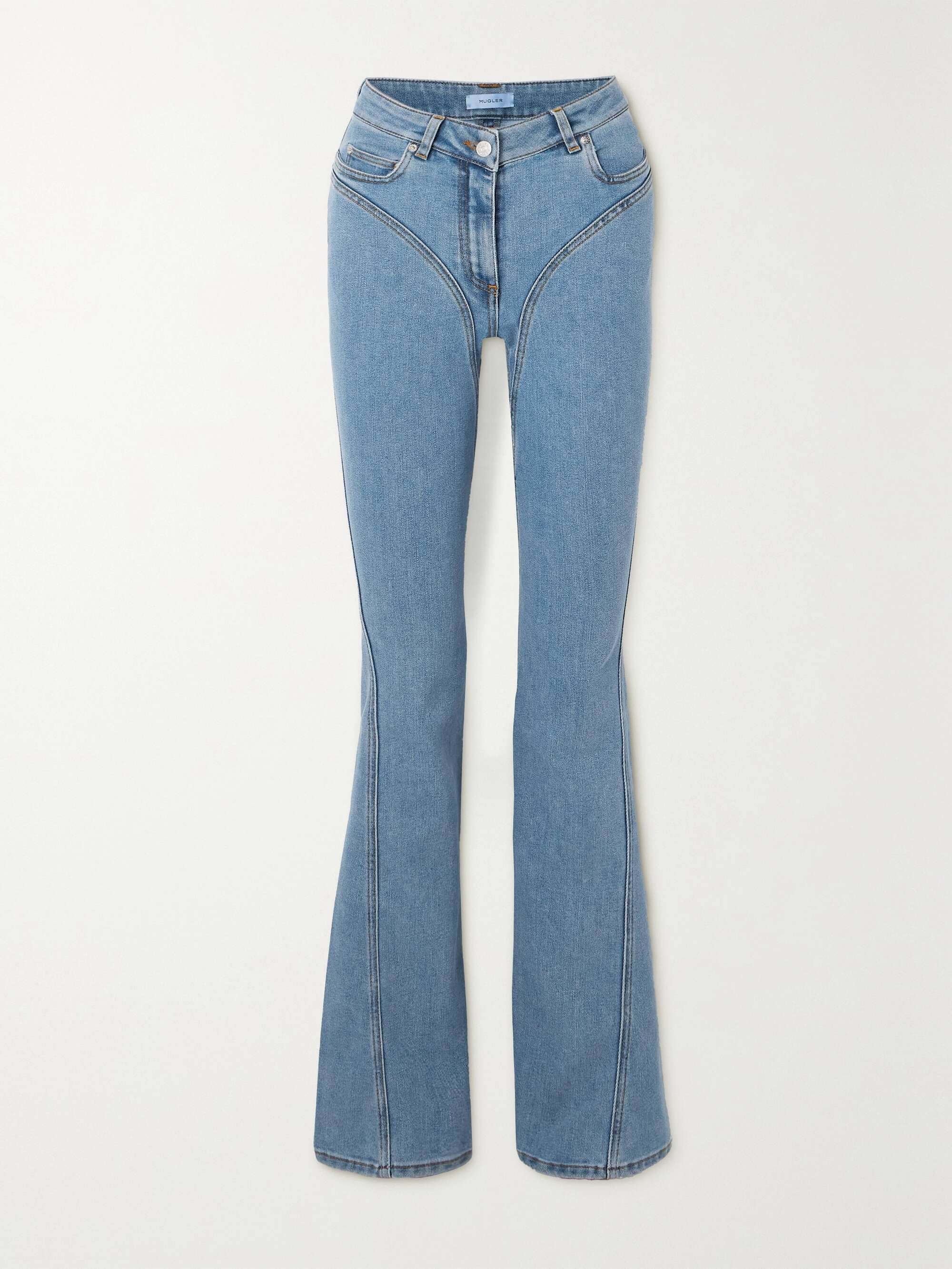 MUGLER Mid-rise flared jeans