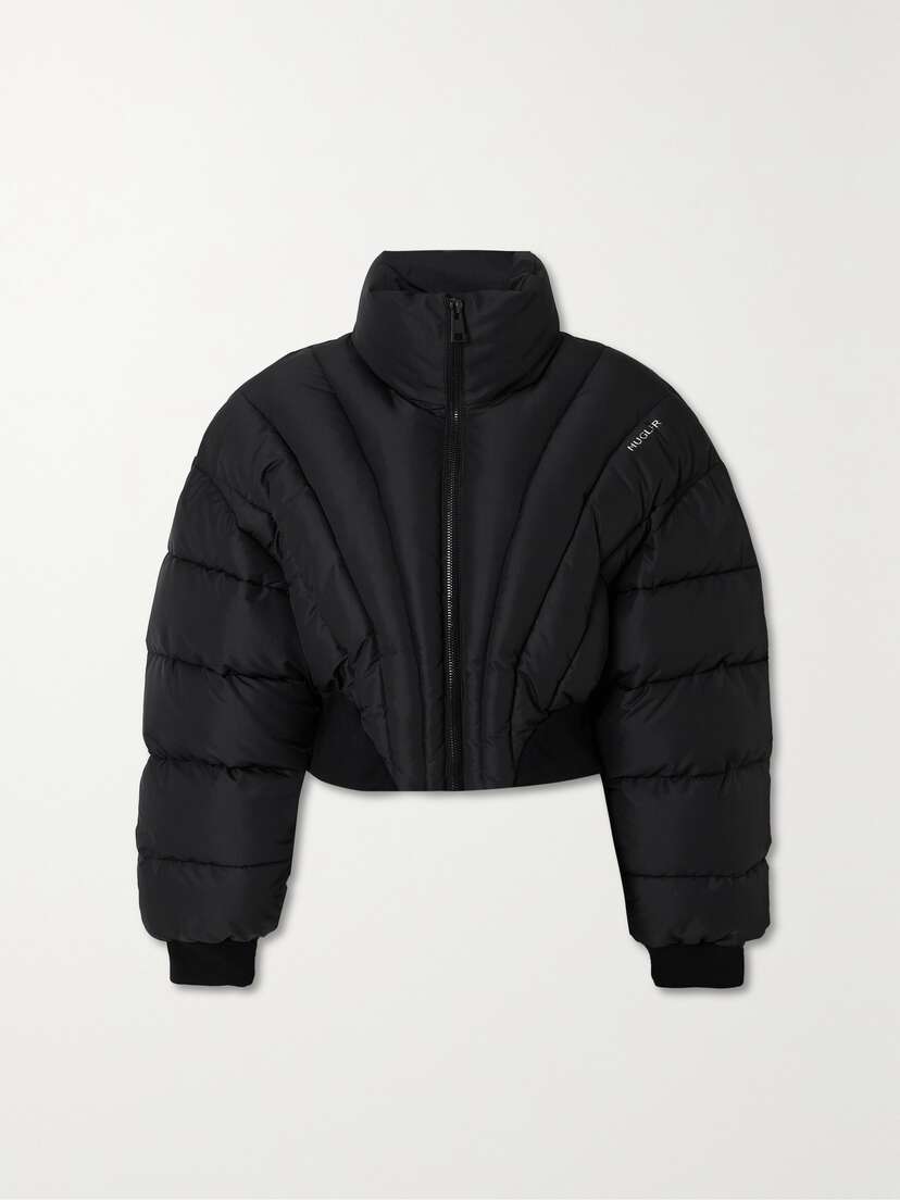 Mugler Cropped Quilted Recycled-shell Jacket
