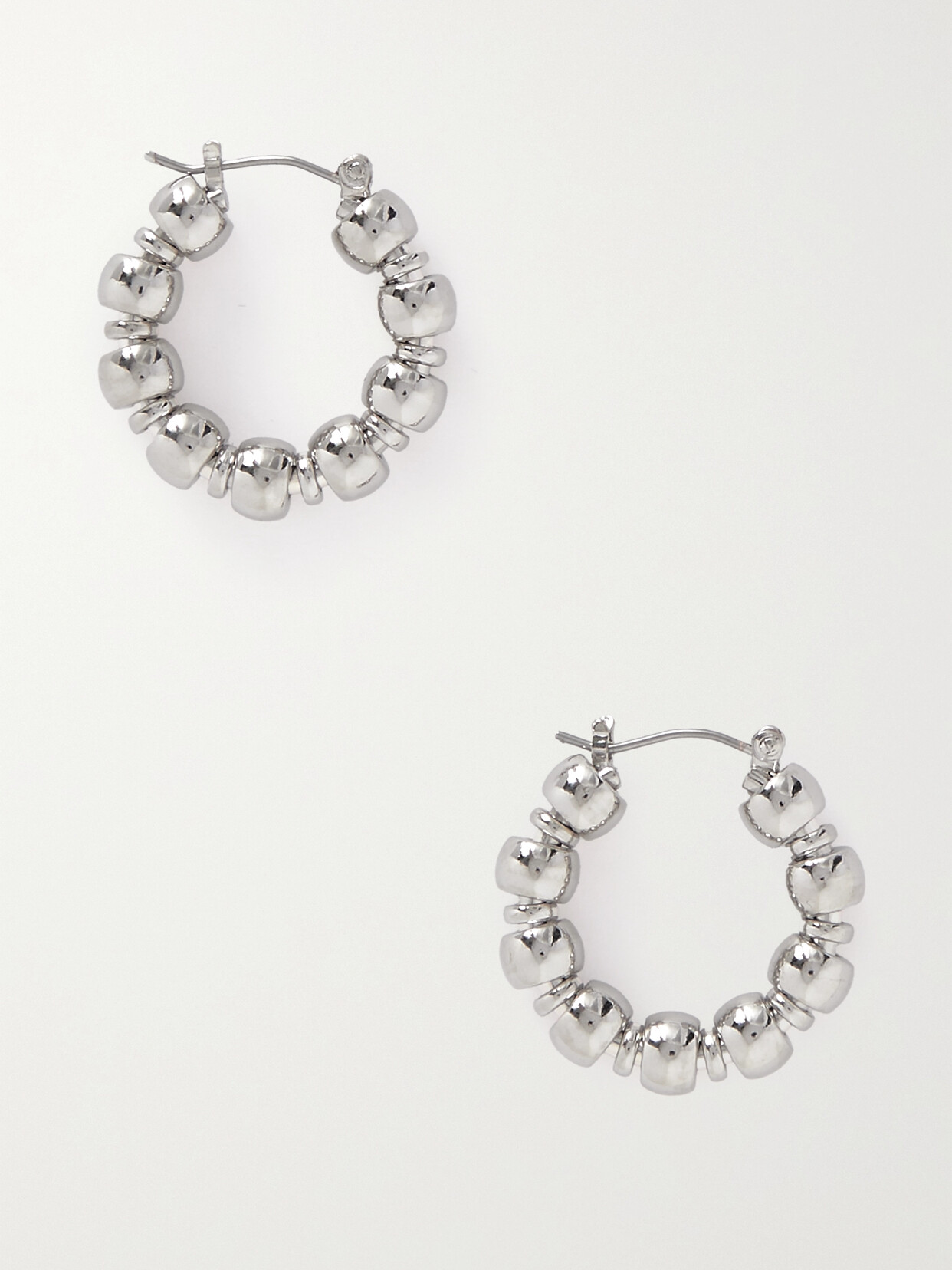 Laura Lombardi Silver-tone Hoop Earrings