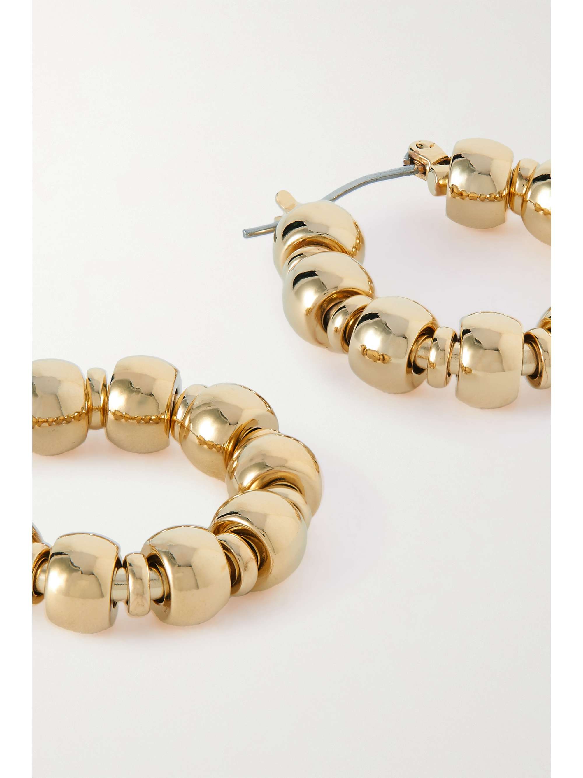 LAURA LOMBARDI Maremma recycled gold-plated hoop earrings | NET-A