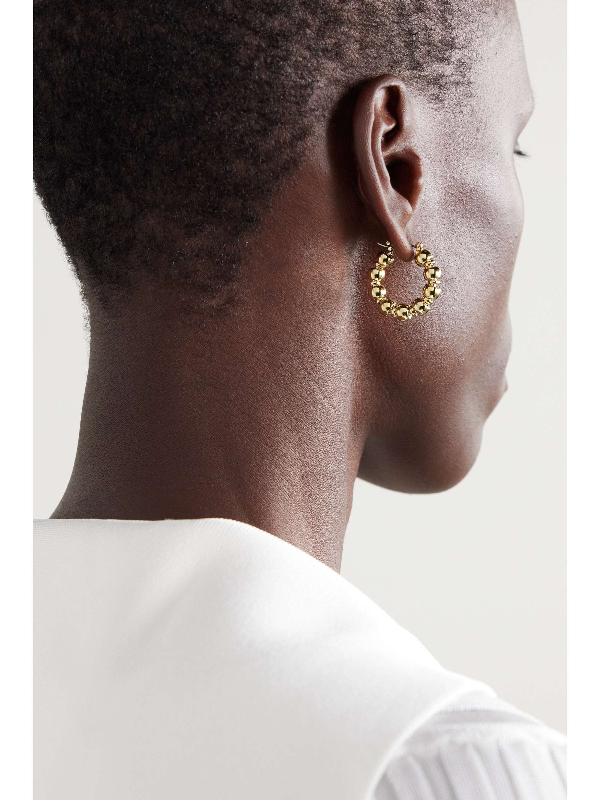 Maremma recycled gold-plated hoop earrings