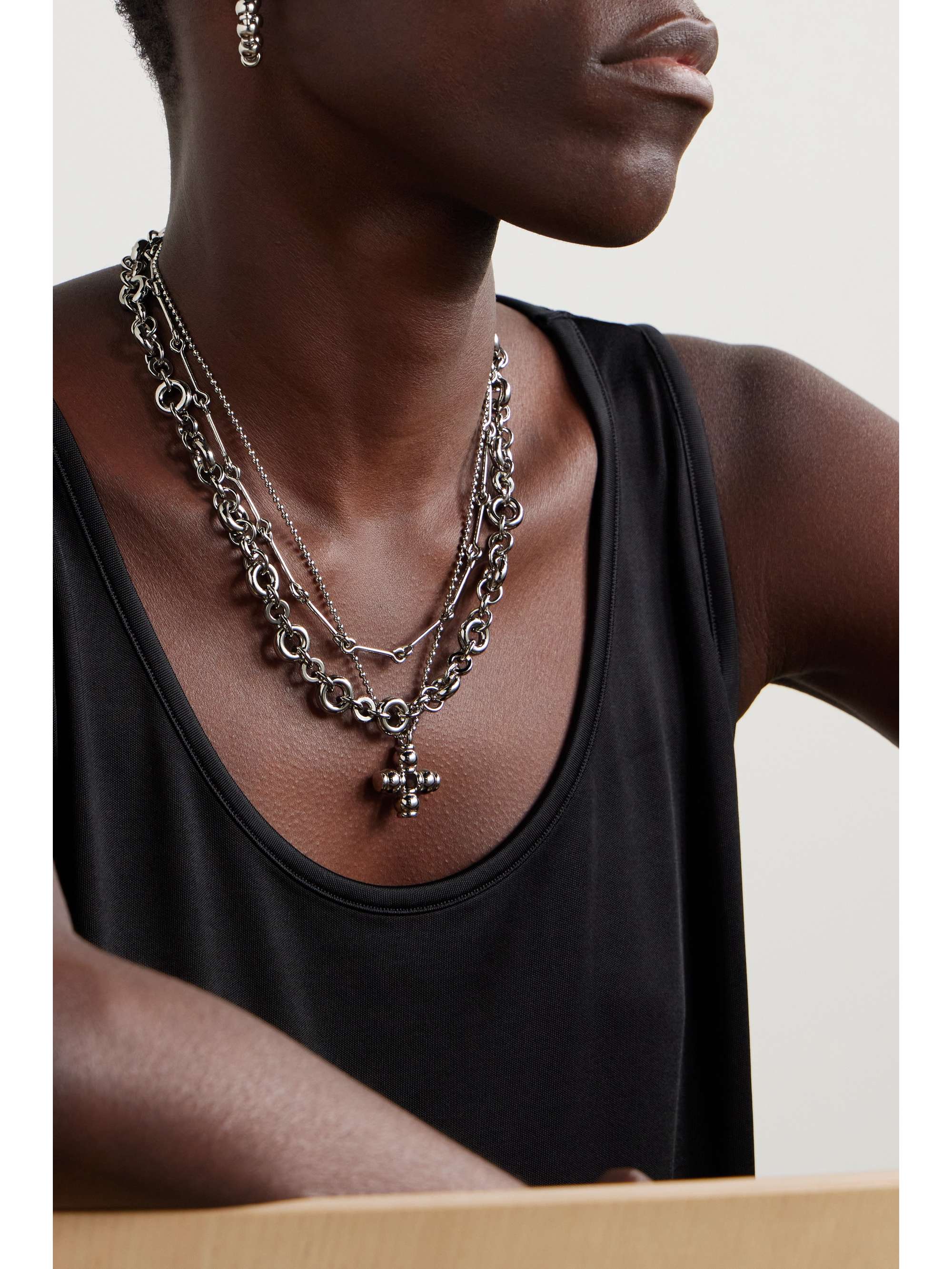 LAURA LOMBARDI Isola recycled goldplated necklace NETAPORTER