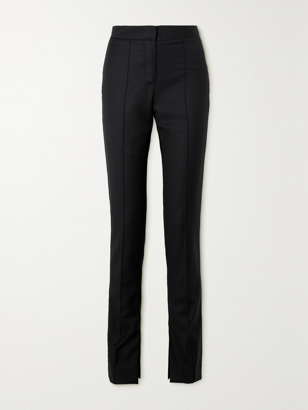 BEARE PARK - Wool-twill Straight-leg Pants - Black