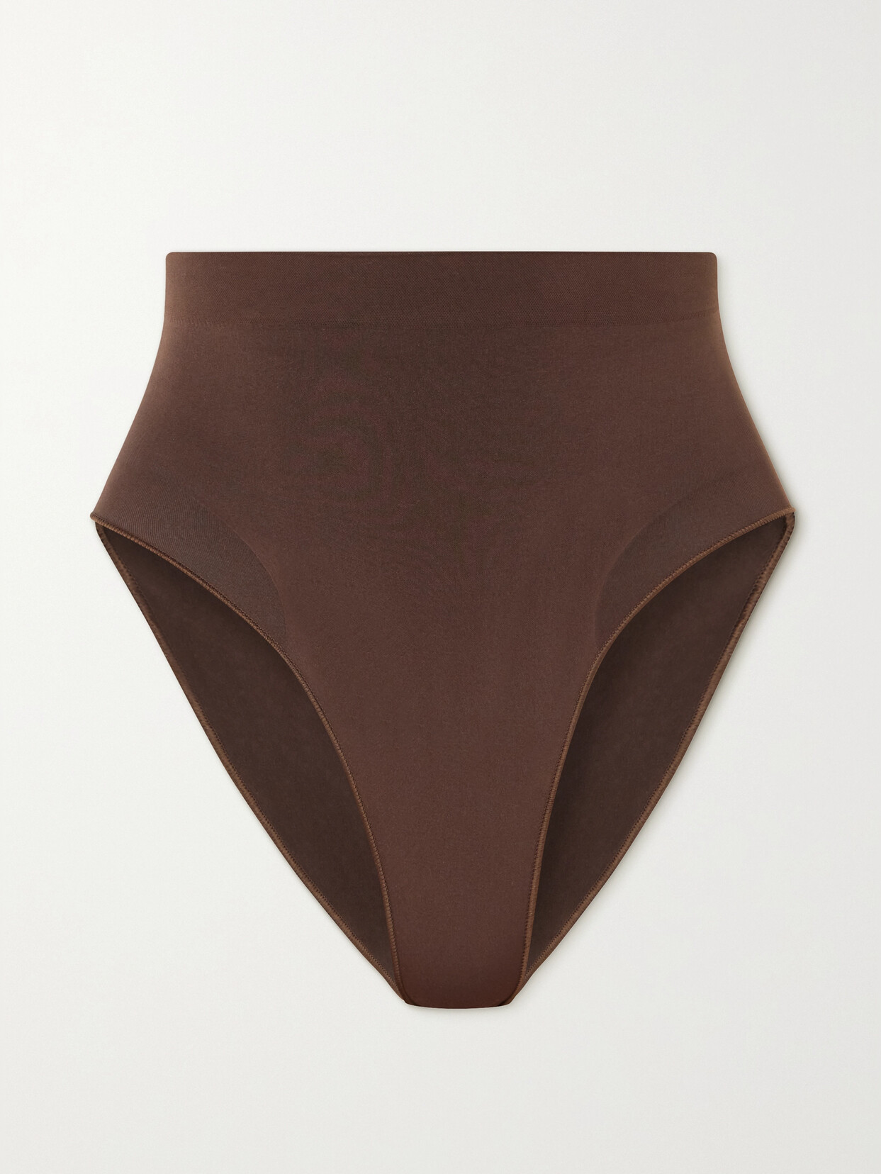 Skims Seamless Sculpt Sculpting Mid Waist Briefs In Brown