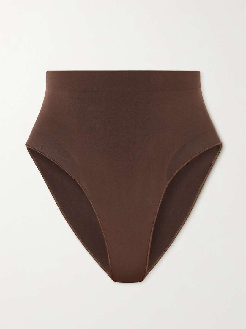 Skims Seamless Sculpt Mid Waist Brief - Cocoa