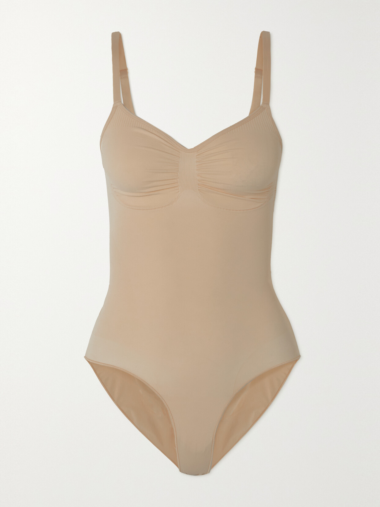 Shop Skims Seamless Sculpt Brief Bodysuit In Neutrals