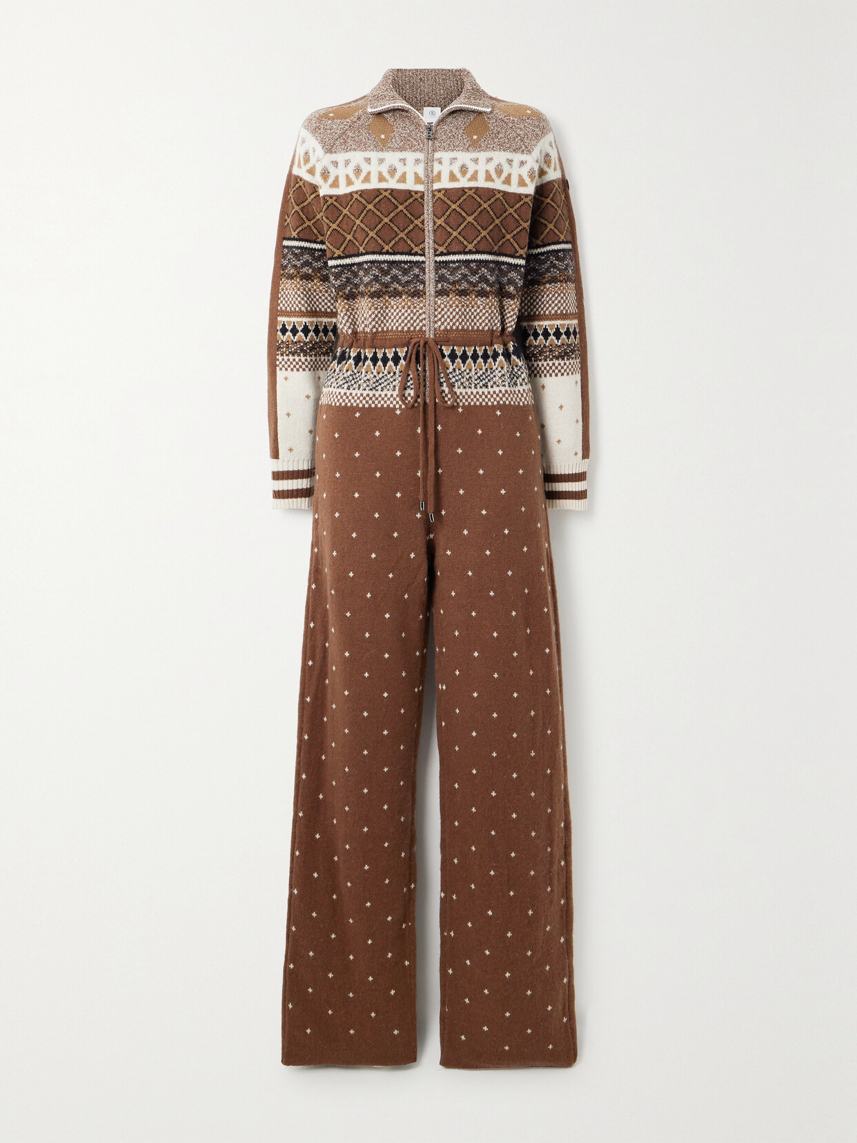 Bogner Agnetha Fair Isle Intarsia-knit Ski Suit