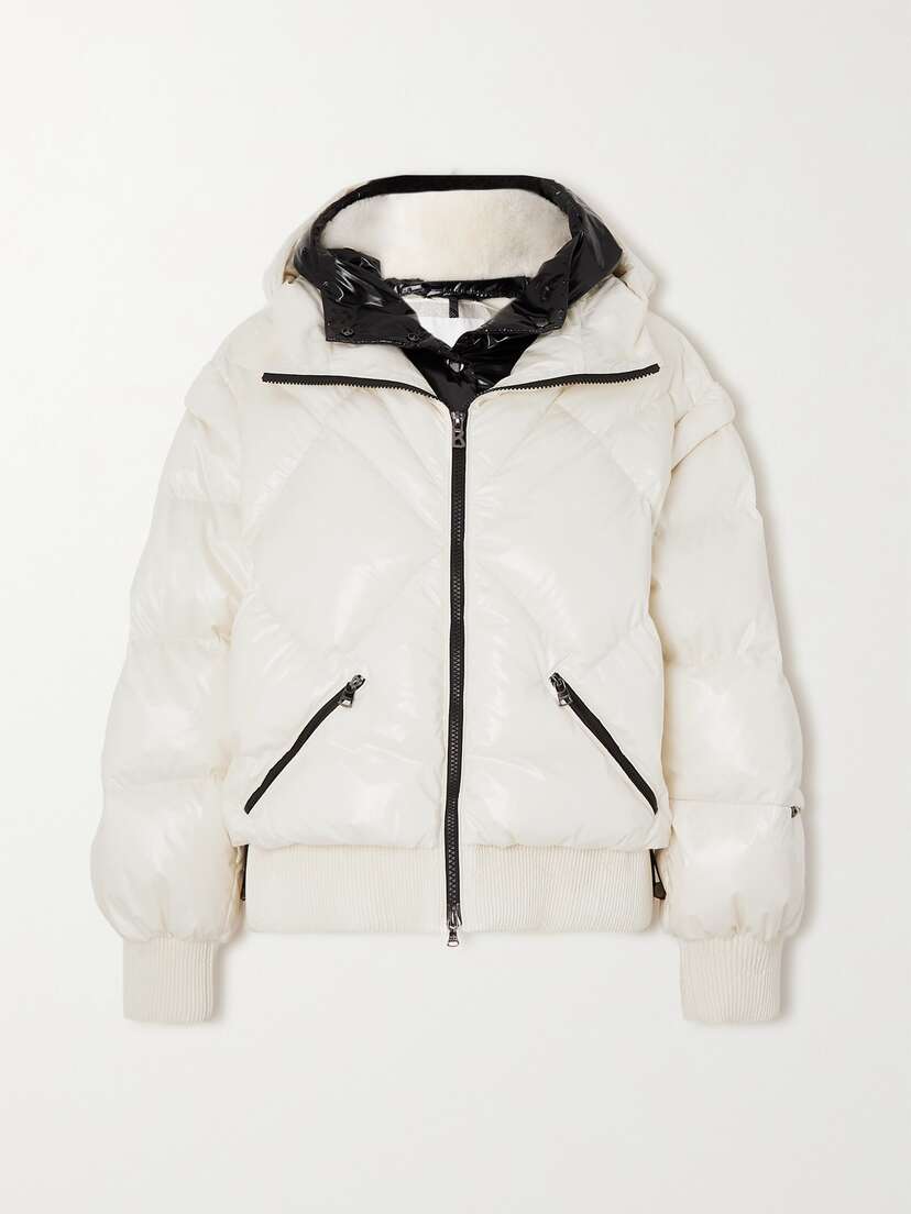 Bogner Xally Hooded Two-tone Quilted Ski Jacket