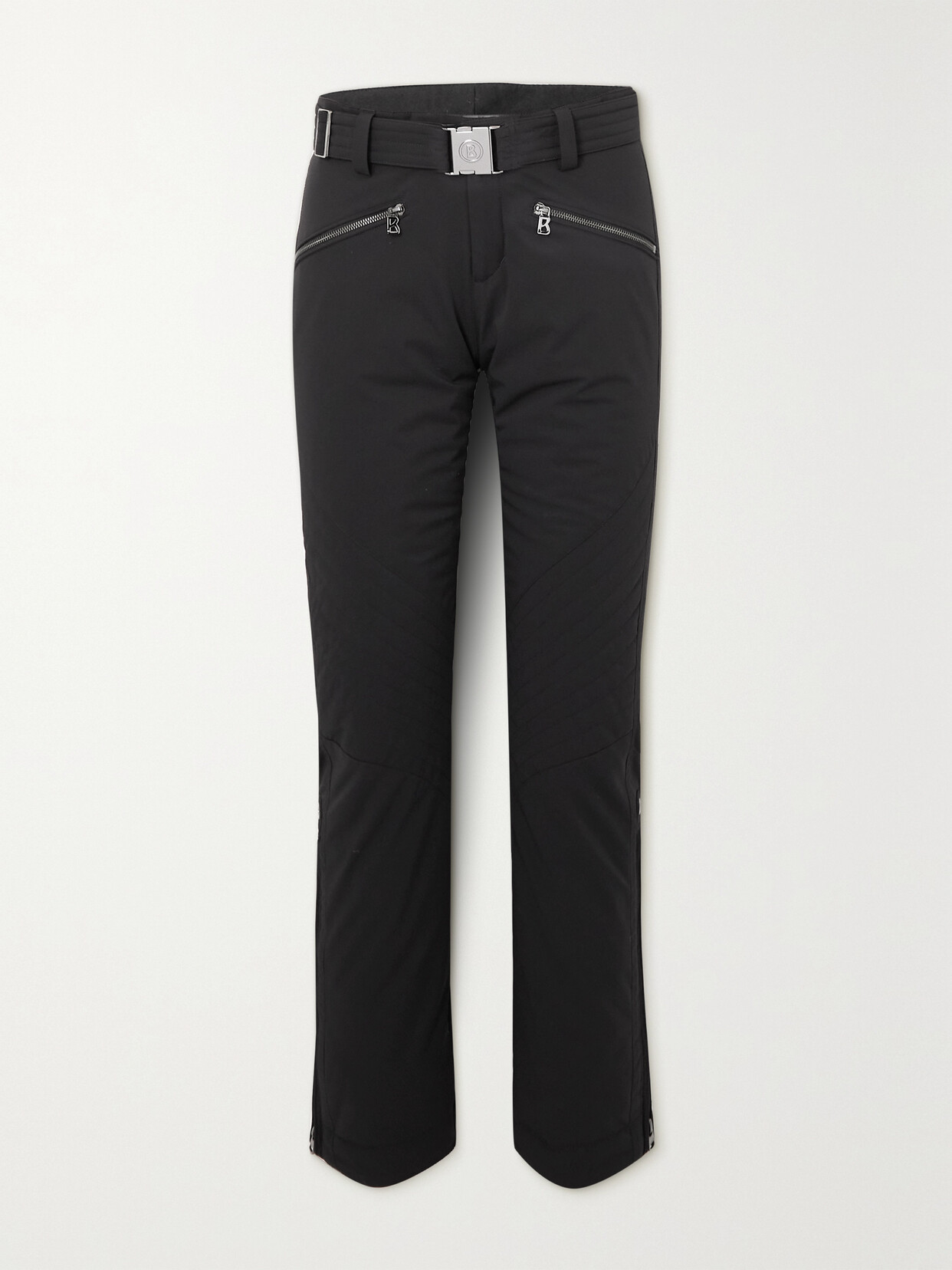 Bogner Fraenzi Belted Straight-leg Ski Pants In Black