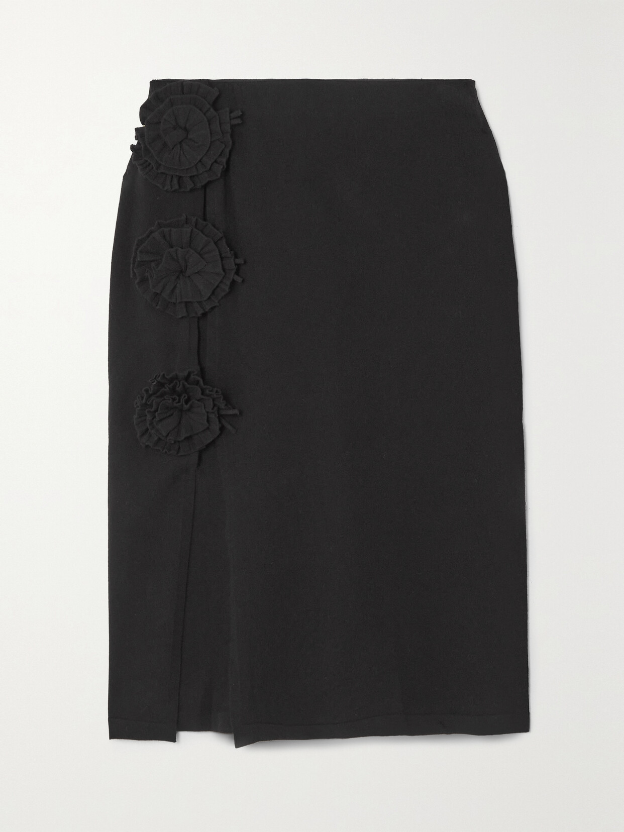 Jean Paul Gaultier - Embellished Stretch-knit Midi Skirt - Black