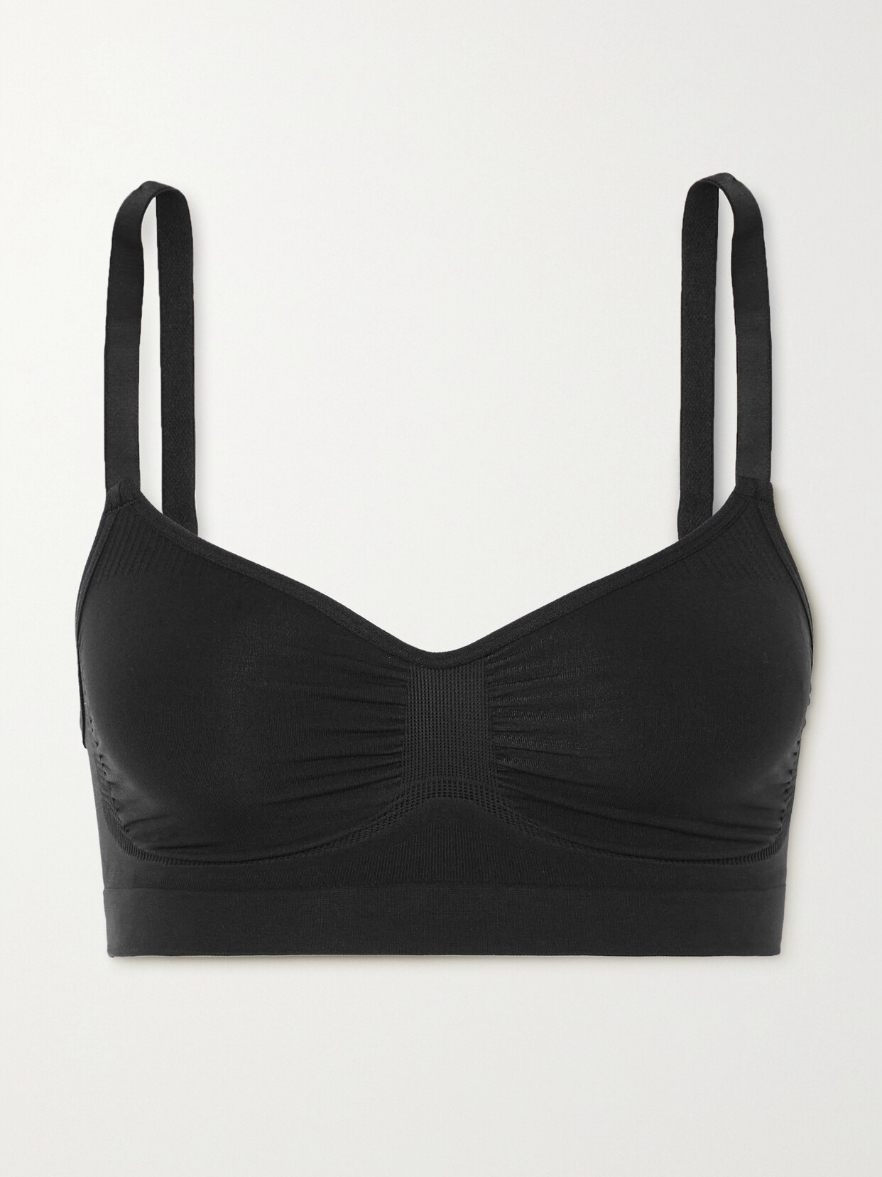 Shop Skims Seamless Sculpt Bralette In Black