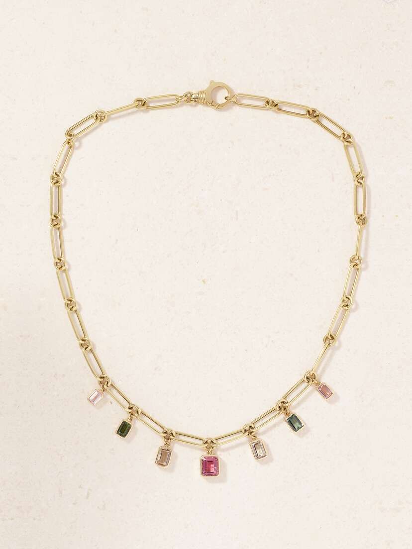 Sorellina Nomad 18-karat Gold Tourmaline Necklace