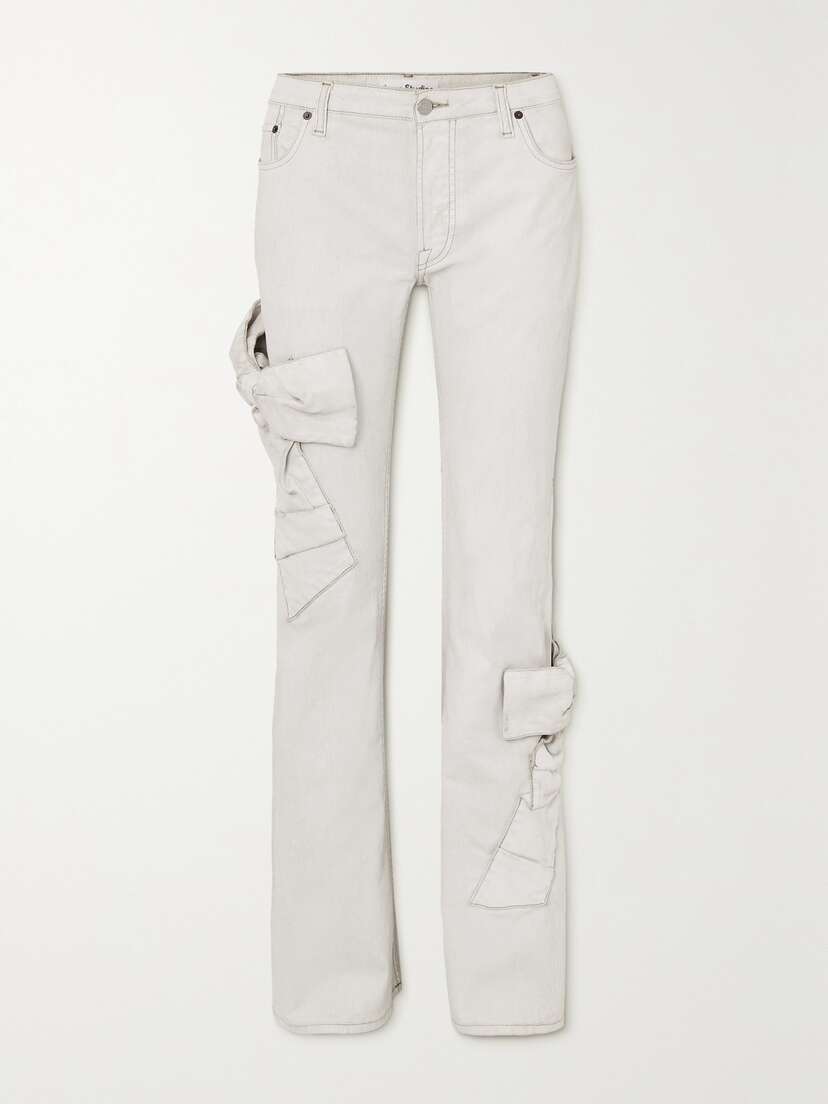 Acne Studios Bow-detailed Flared Jeans