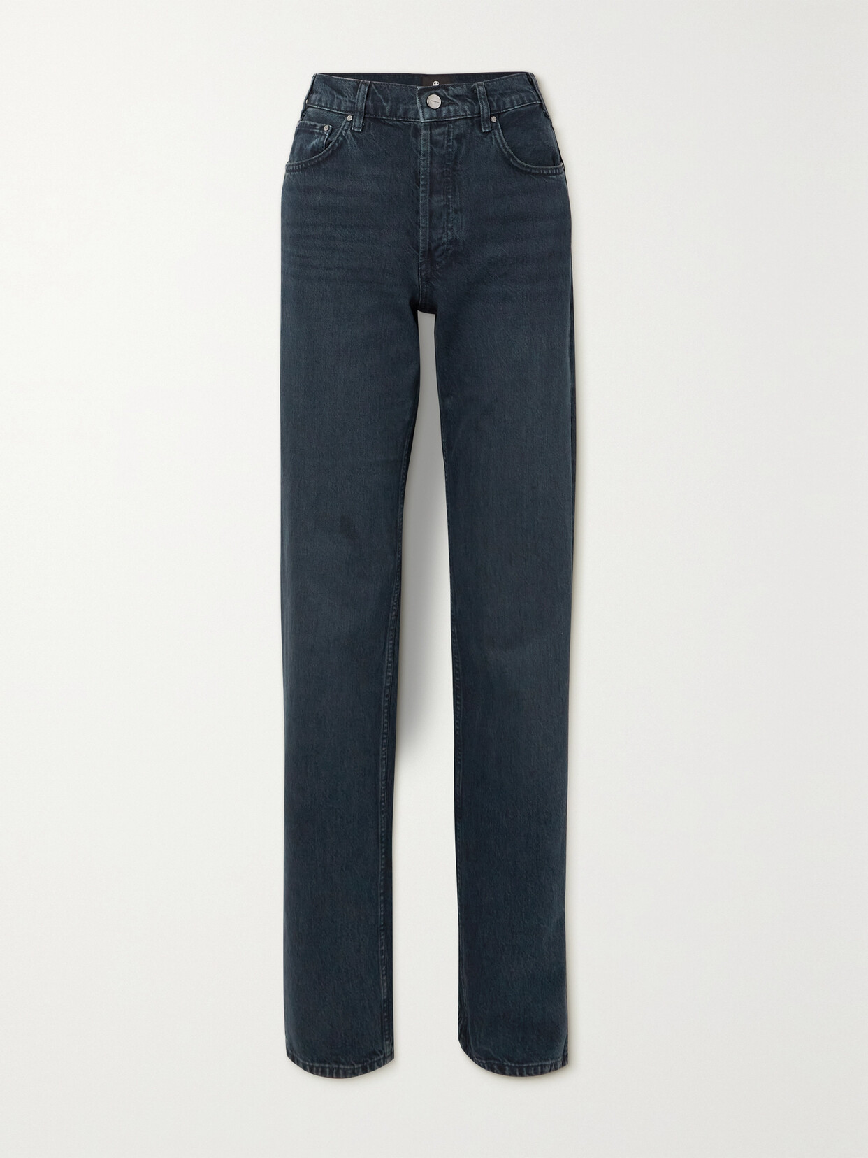 Anine Bing - Roy High-rise Straight-leg Organic Jeans - Blue