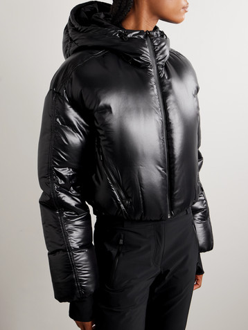 AZTECH MOUNTAIN Daisy Nuke cropped quilted glossed-shell down jacket