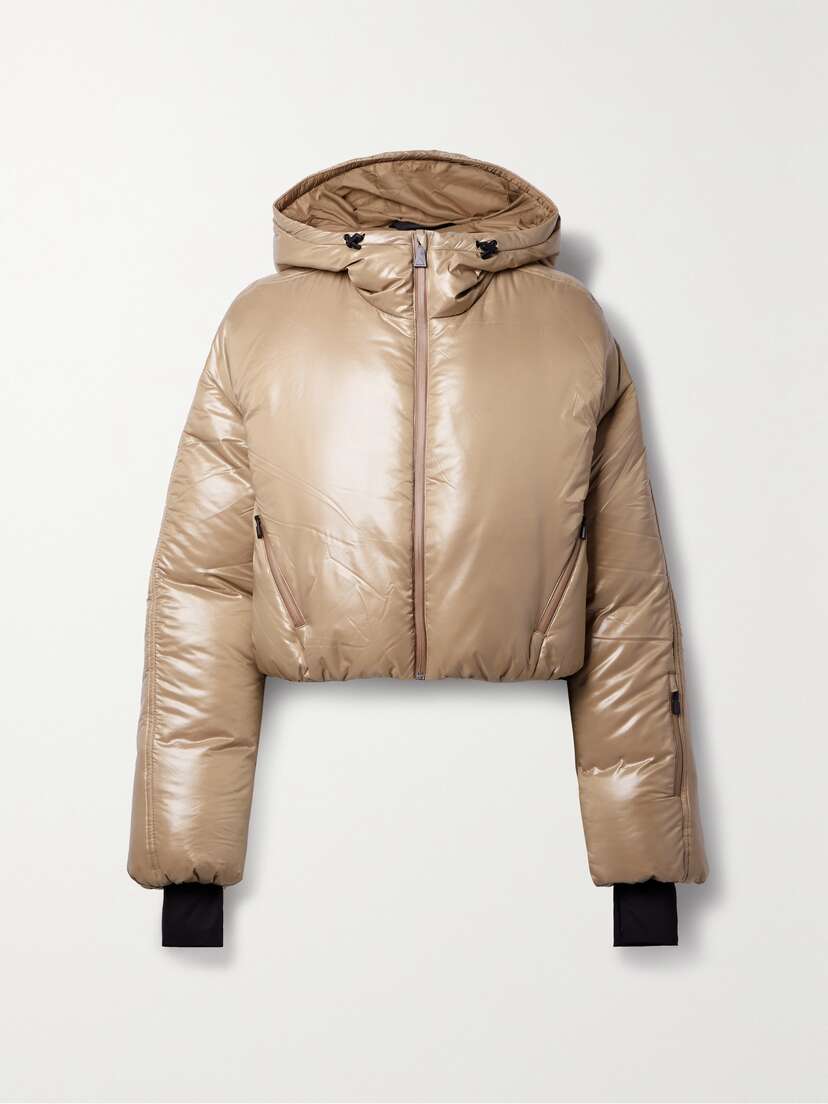 Aztech Mountain Daisy Nuke Hooded Padded Metallic Down Ski Jacket