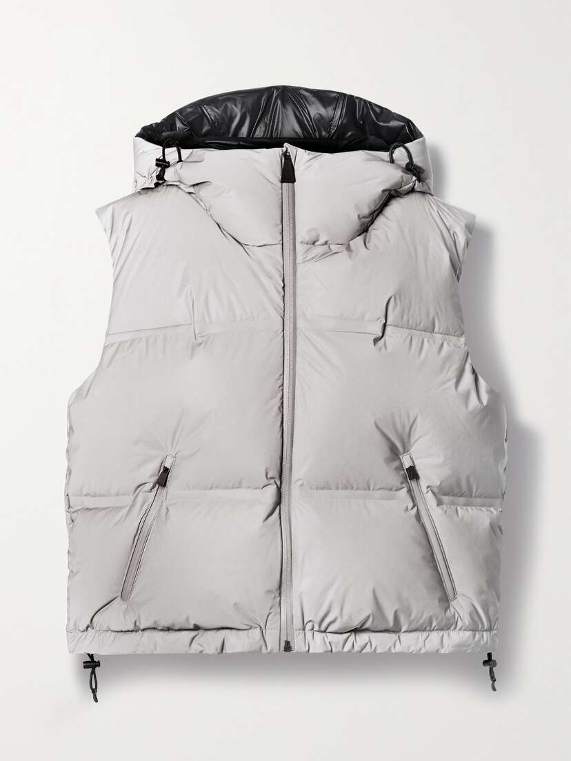 Aztech Mountain Snowbird Cropped Quilted Shell Hooded Down Vest