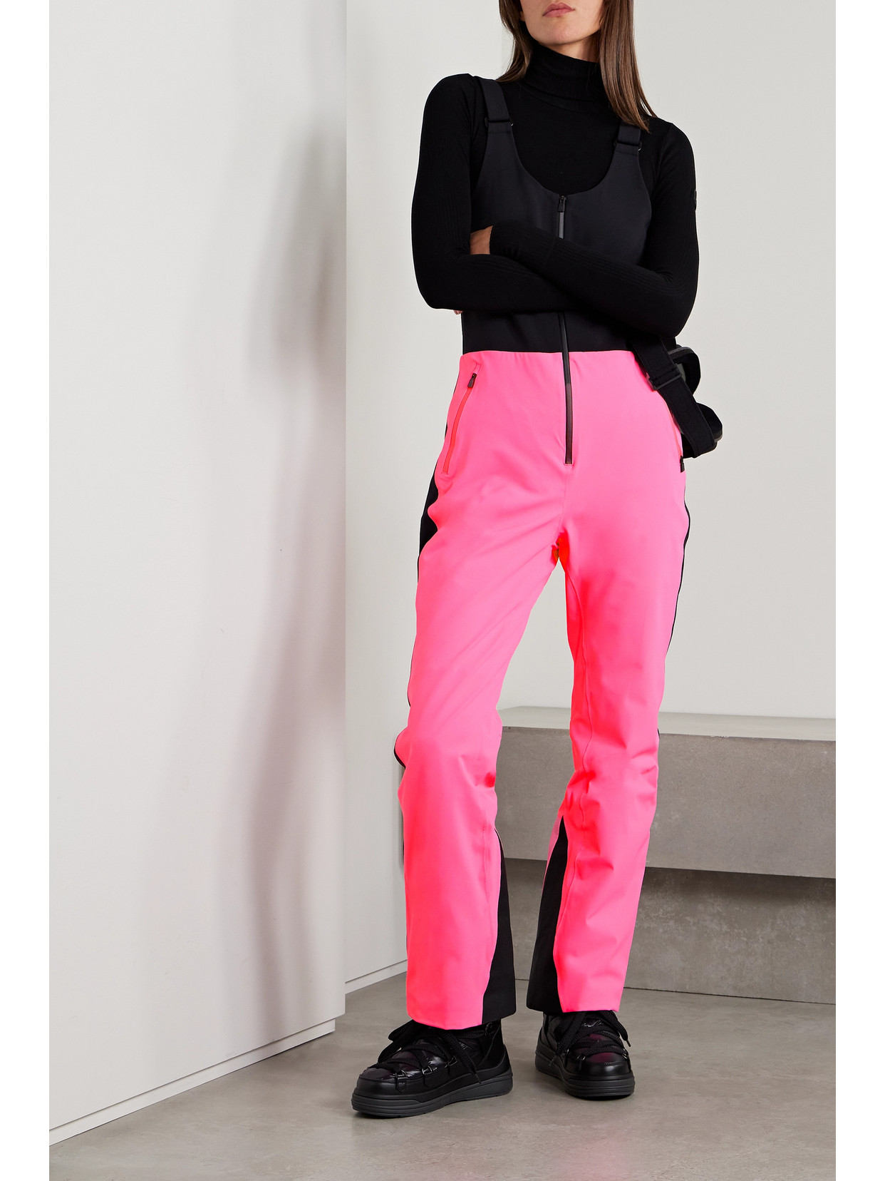 Aztech Mountain Ski Salopettes In Pink